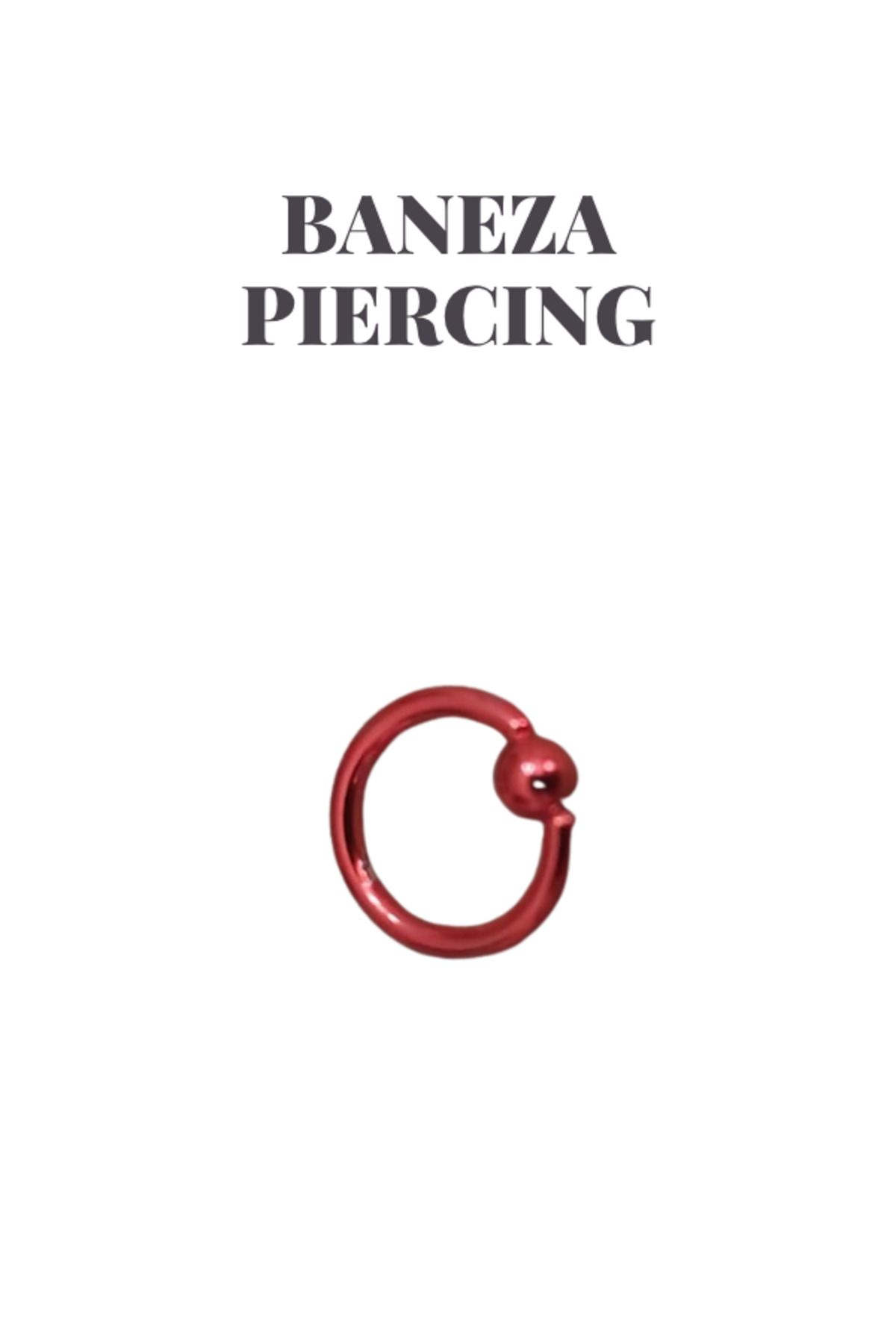 BANEZA Cerrahi Çelik Paslanmaz Kararmaz Halka Piercing 1.2 mm