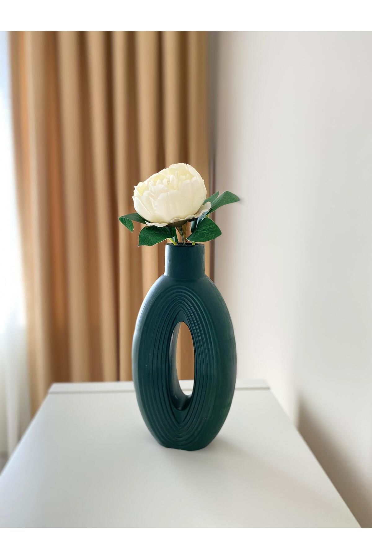 SGT BOHEM TARZI C MODEL YEŞİL VAZO 30 CM