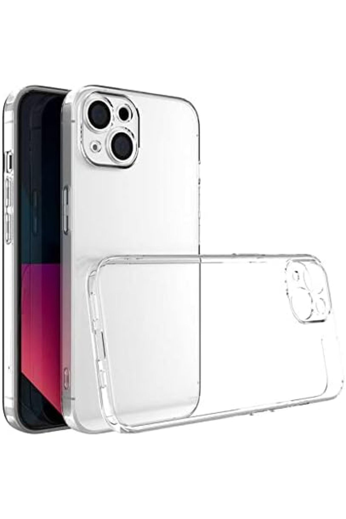 STOREMAX EMN iPhone 14 Kılıf Şeffaf Kamera Korumalı Silikon Cİ ST5 1133631
