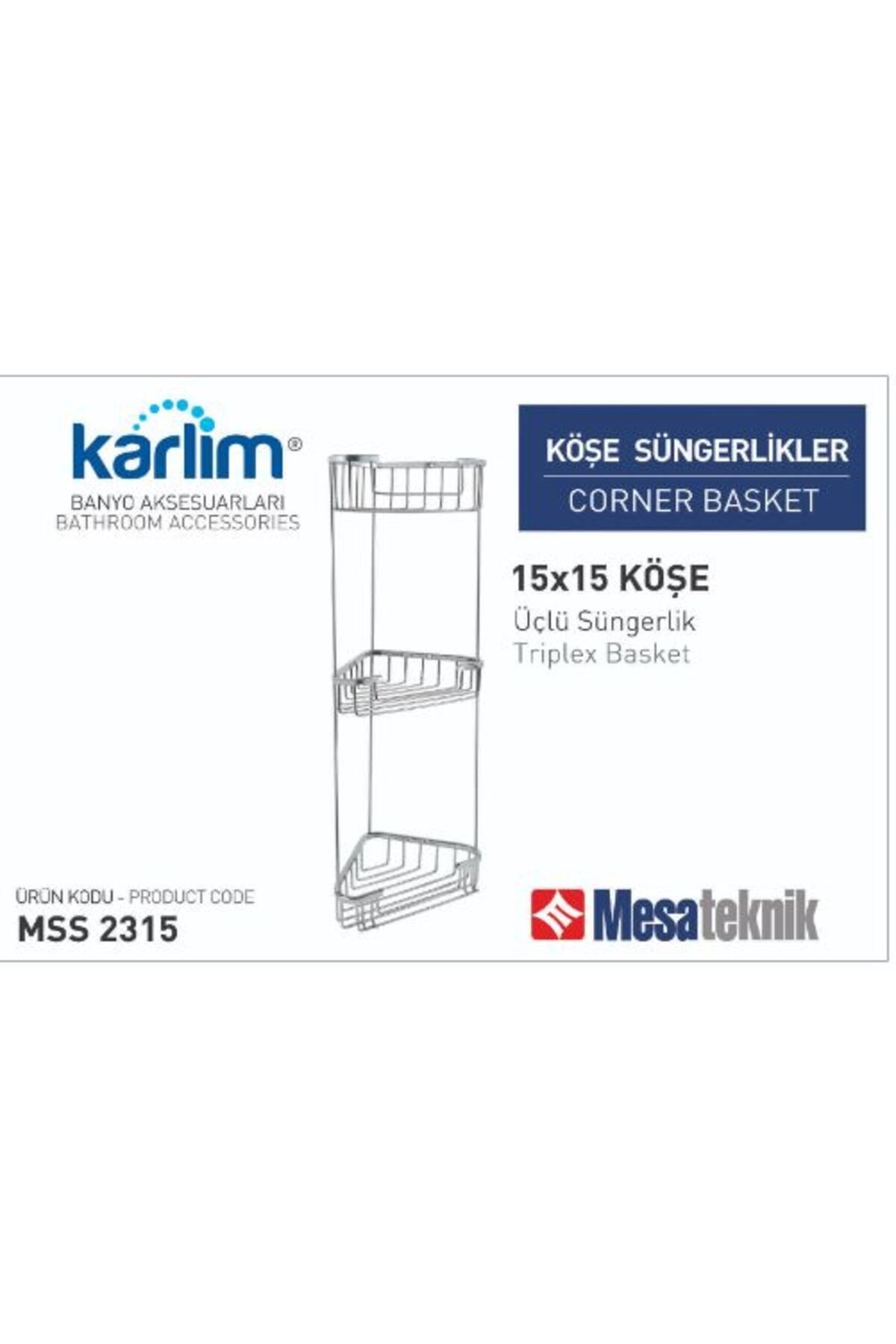 Mesateknik ÜÇLÜ KÖŞE SÜNGERLİK 15X15