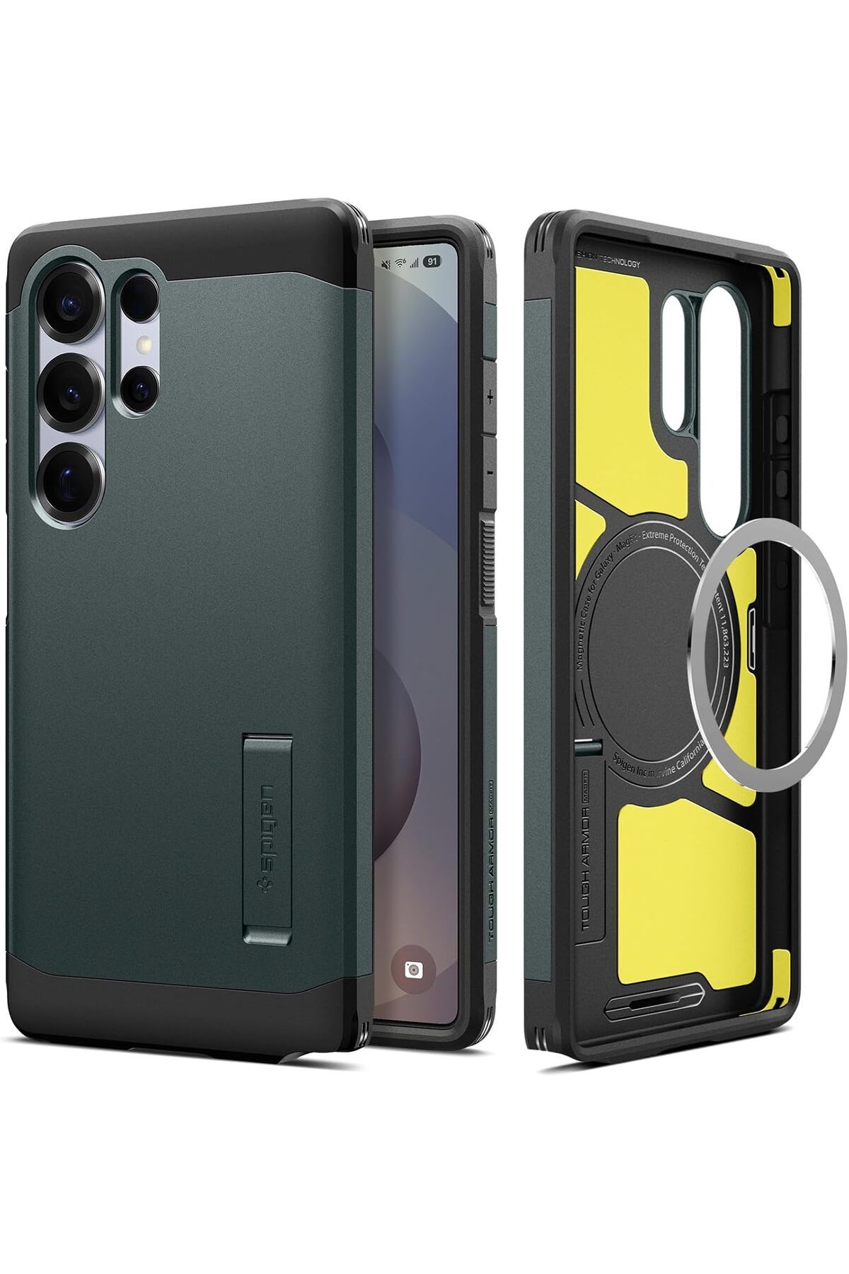 mazıdağı mazzıdağ Galaxy S25 Ultra Kılıf Tough Armor AI MagFit özellikli Abyss Green - ACS08966 new stor
