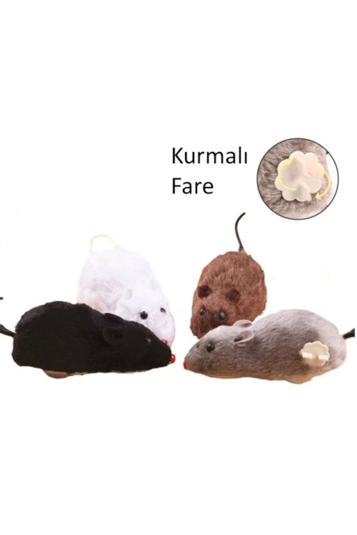 İnnMerry Kurmalı Fare Kedi Eğitim Oyuncağı