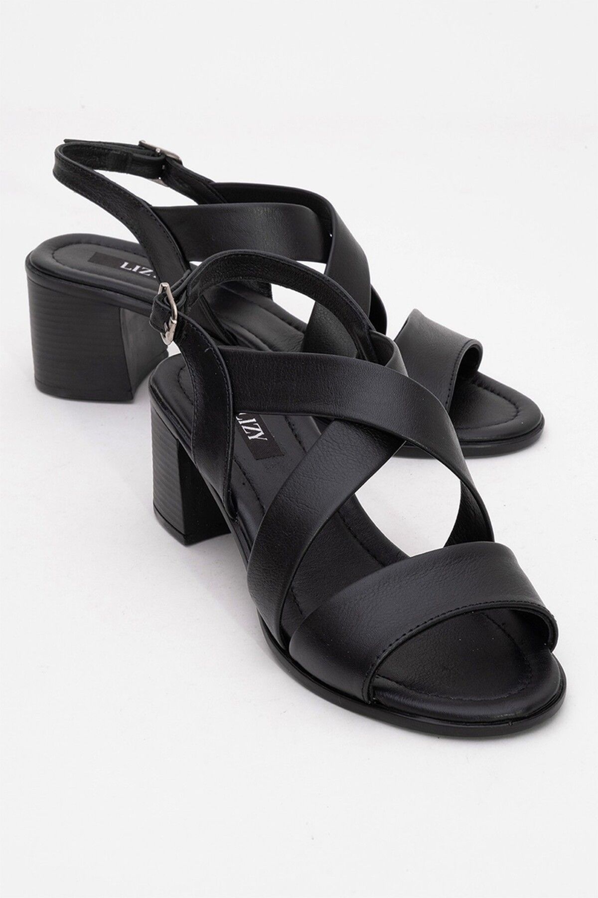 Lizy Shoes Hakiki Deri Günlük Sandalet