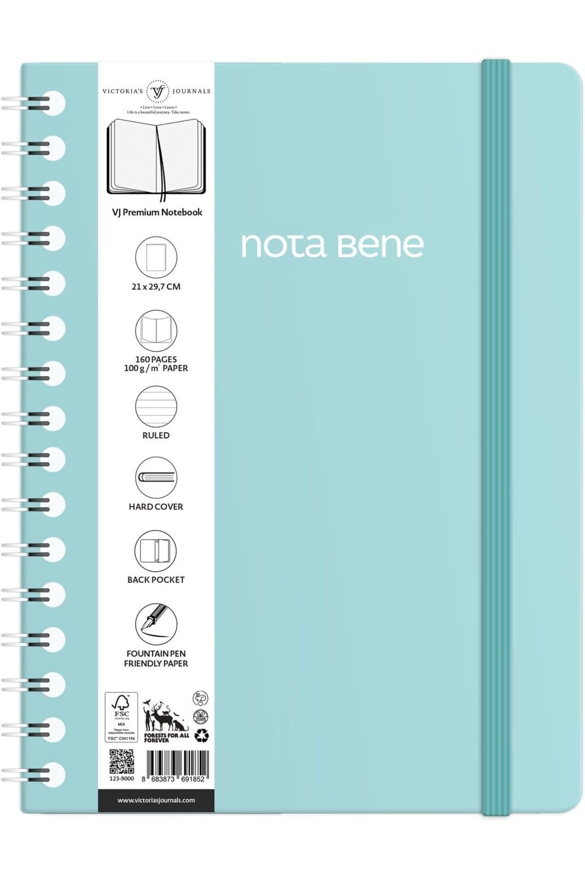 mazıdağı mazzıdağ Bene Spiralli Premium Sert Kapak Defter, 21x29,7 cm, Çizgili new store 1133631