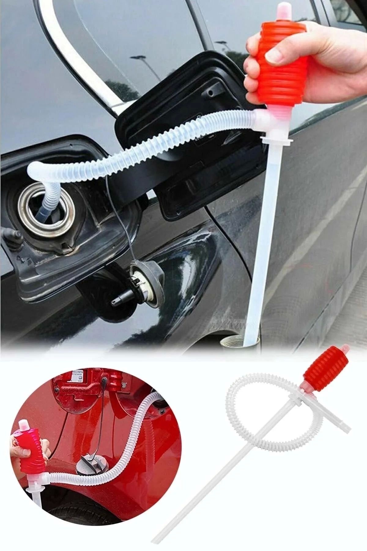 shop 54 Cm Sıvı Aktarım Pompası Manuel Su- Benzin-Aktarma Pompası