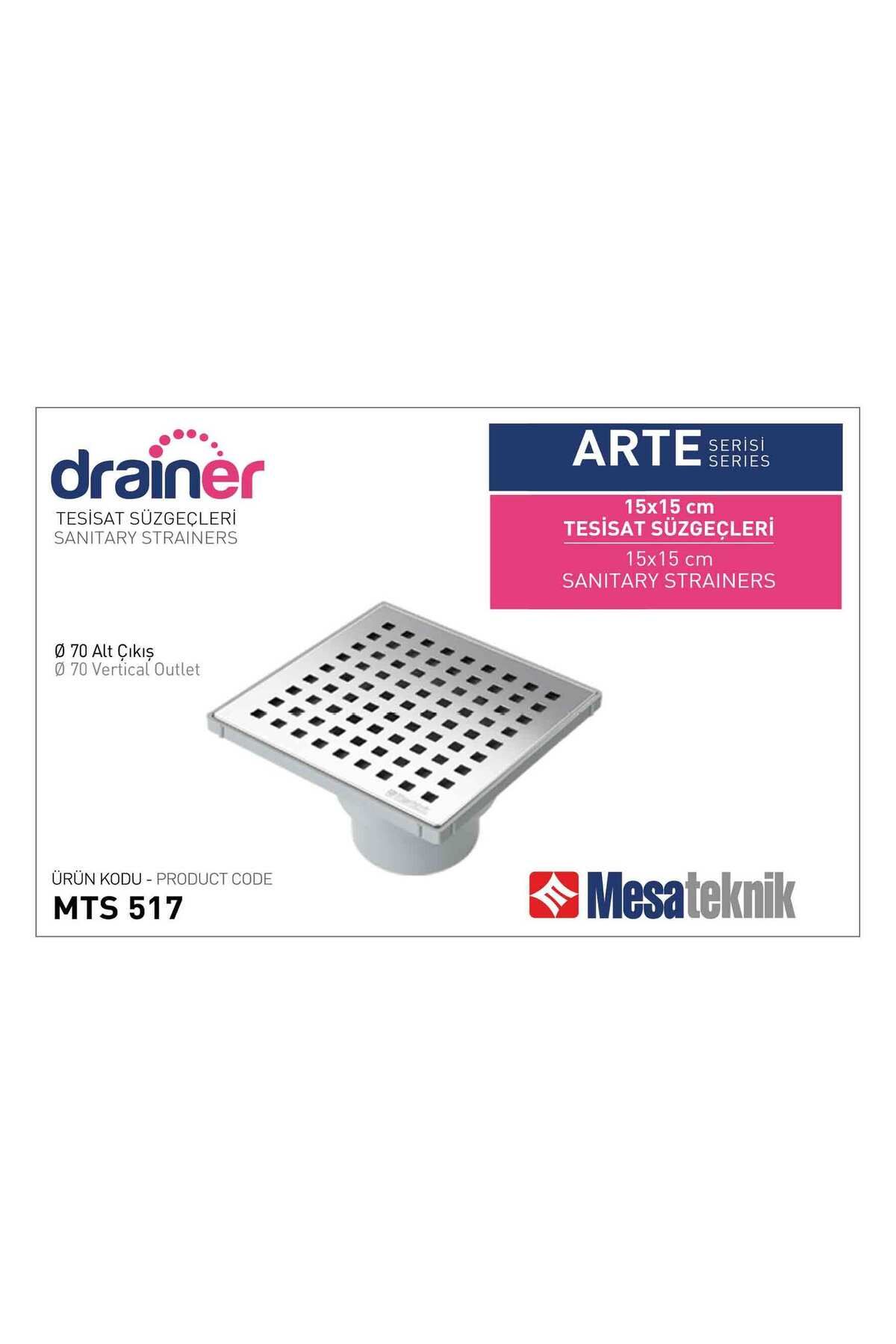 Mesateknik 15X15X70 YERSÜZGECİ ÜSTKR.ALT.ÇIK.