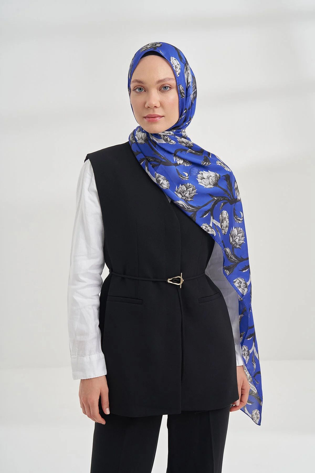 ARMANDA ETHNIC VUAL RIBBON DESEN ŞAL - SAKS