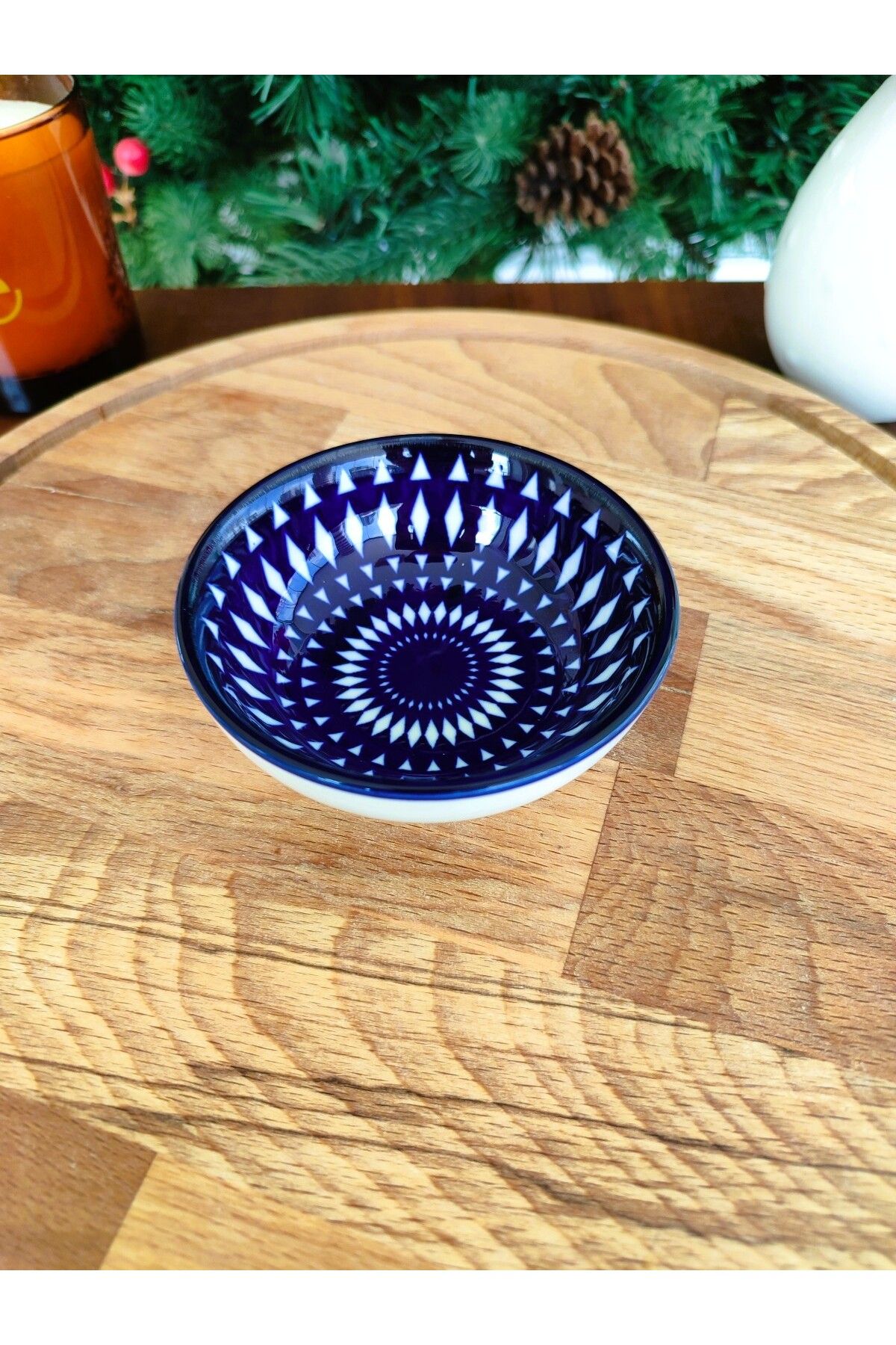 Madame Coco Revve Blue Lorient New Bone China Mini Tabak 9x9x2,8 cm ( 1 Adet )
