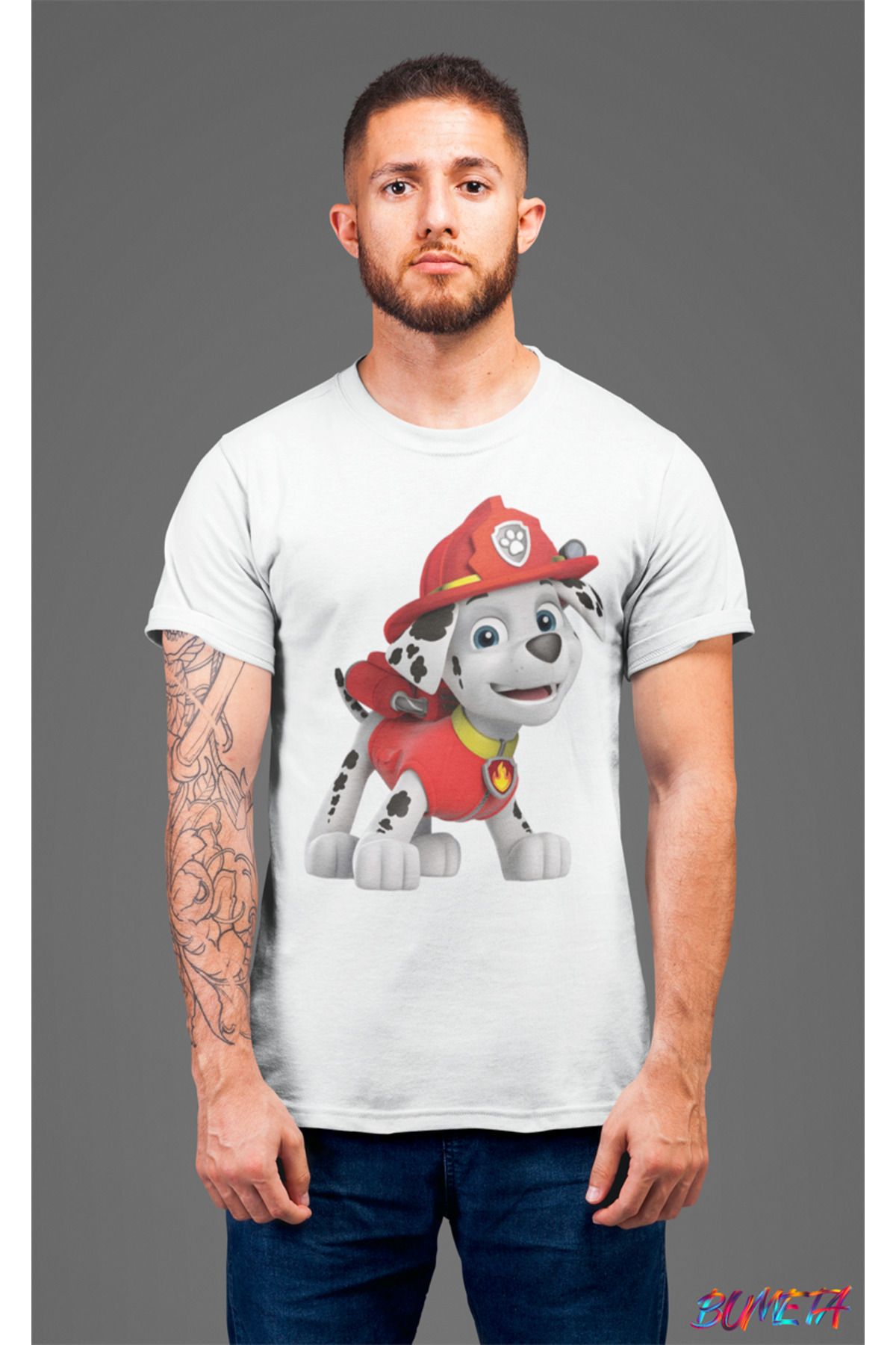 Bumeta Paw Petrol Marsal Karakter Characters Unisex Tişört T-Shirt