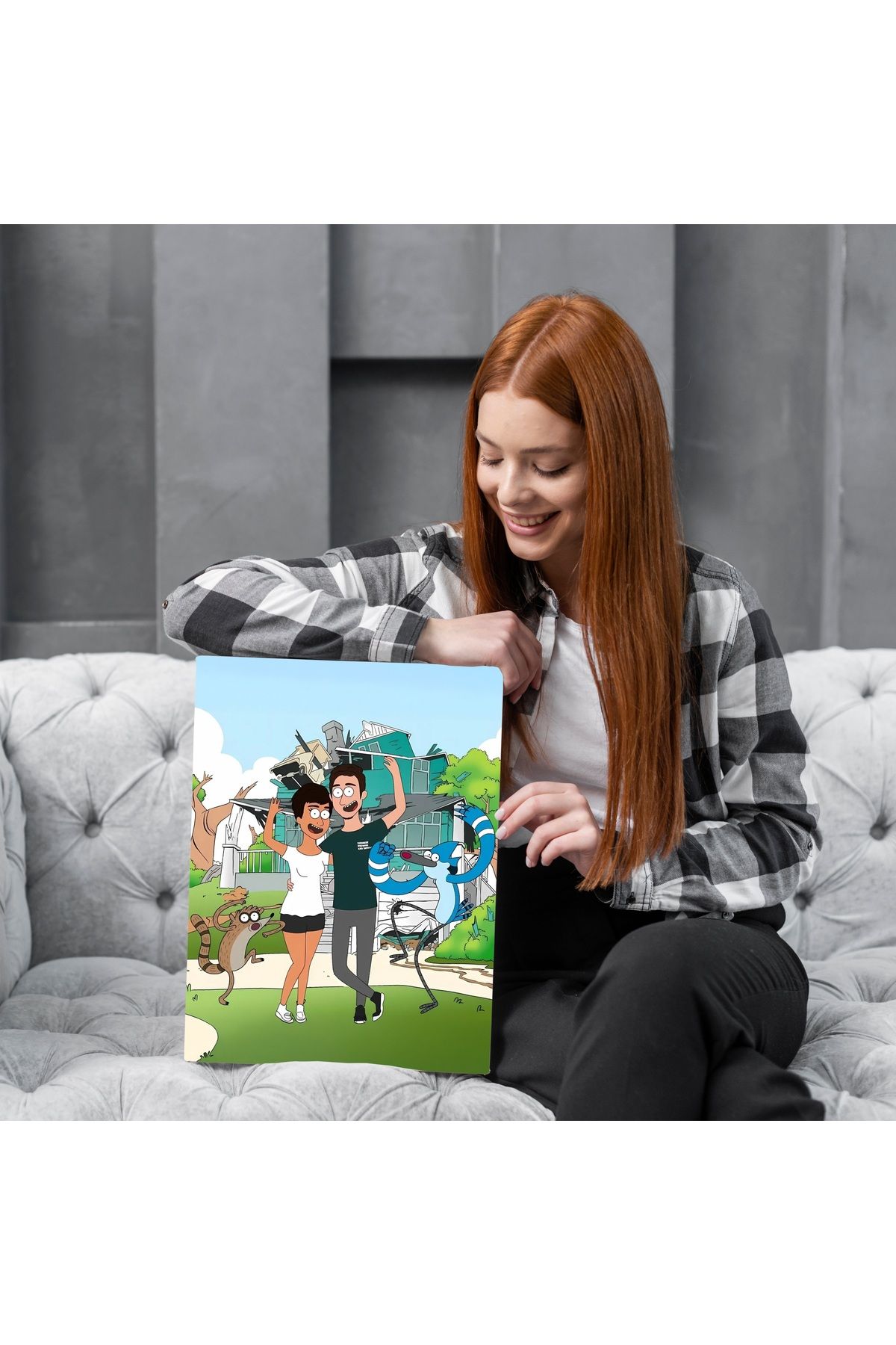 ÇELİKLER HEDİYE Kişiye Özel Karikatür Kanvas – Fotoğraftan Hazırlanan Hediye Tablo