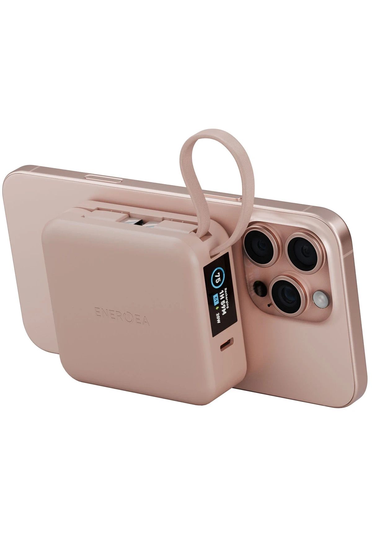 Energea MagPac Mini Plus 10.000 mAh 20W Type-C 2 Adet 20W Type-C Kablo Çıkışlı 15W Magsafe Powerbank