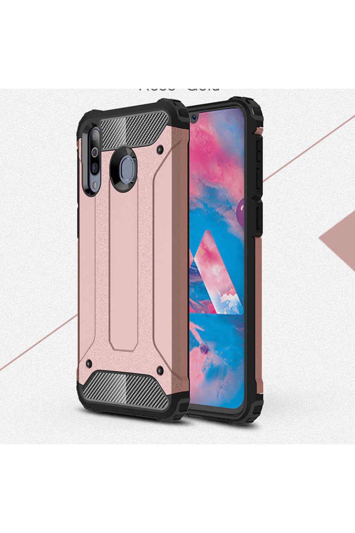halkhouse Galaxy M30 Kılıf Zırh Tank Sert Korumalı Silikon Crash Silikon Kapak