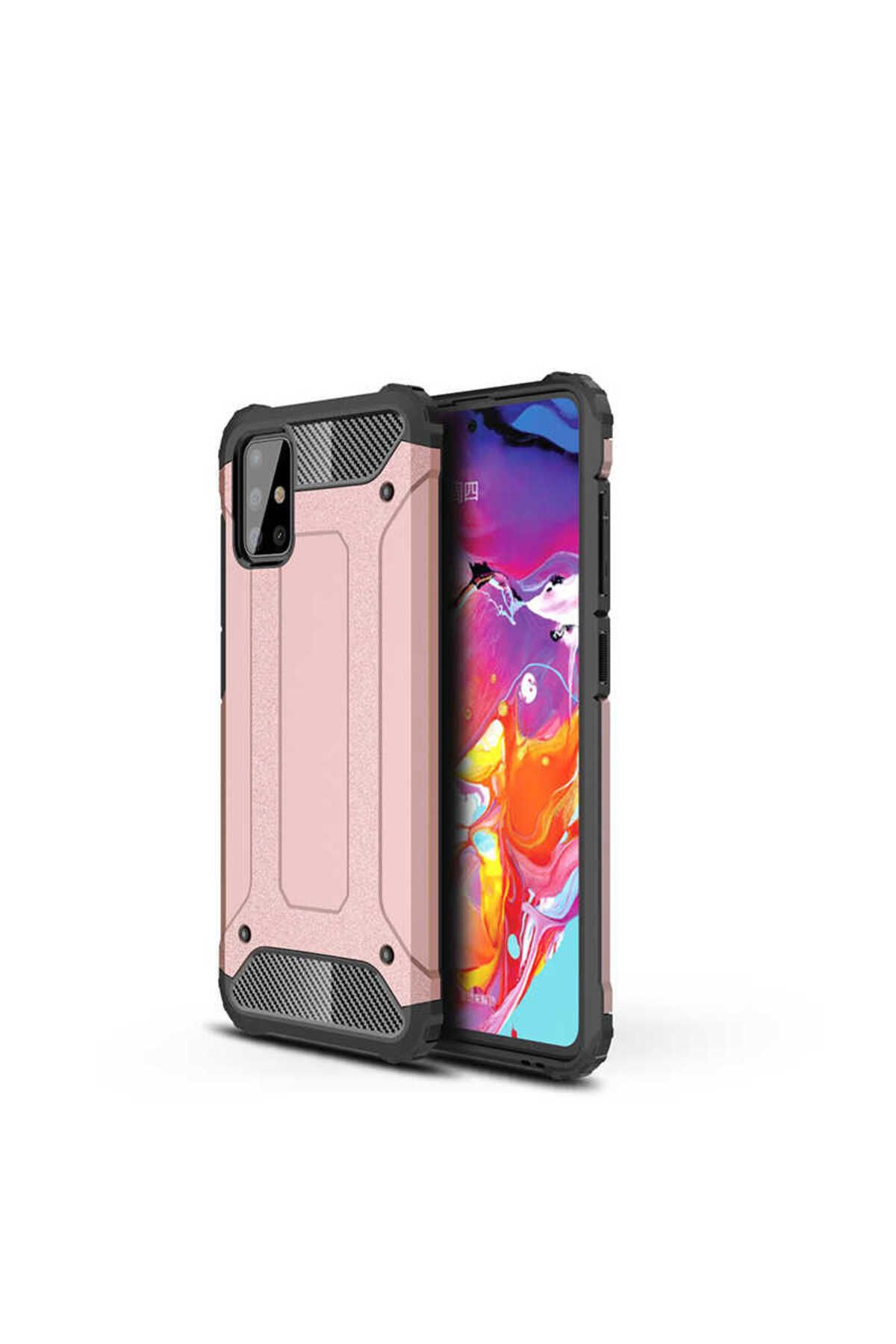 halkhouse Galaxy A71 Kılıf Zırh Tank Sert Korumalı Silikon Crash Silikon Kapak