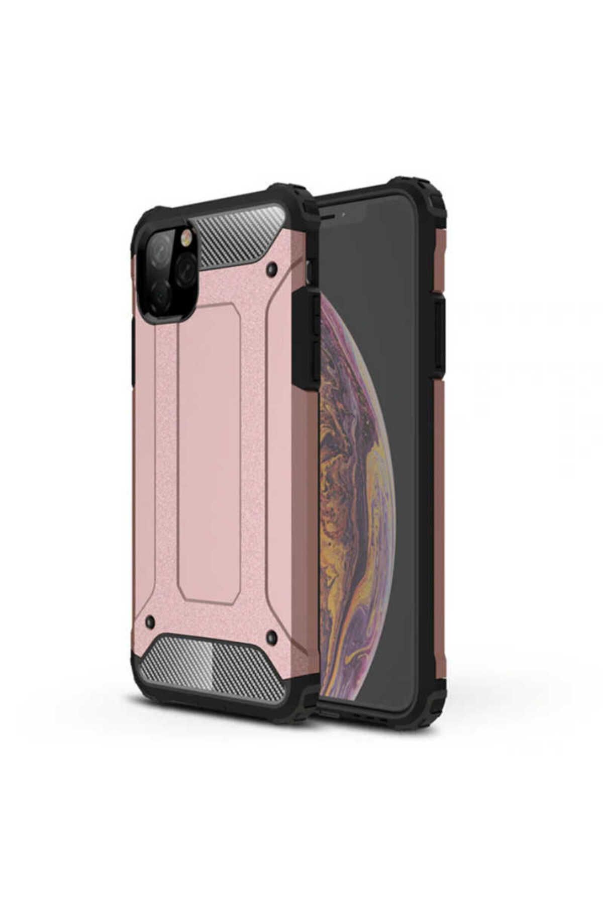 halkhouse Apple iPhone 11 Pro Max Kılıf Zırh Tank Sert Korumalı Silikon Crash Silikon Kapak