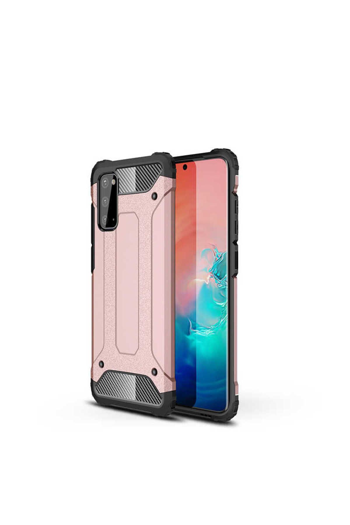 halkhouse Galaxy S20 Kılıf Zırh Tank Sert Korumalı Silikon Crash Silikon Kapak