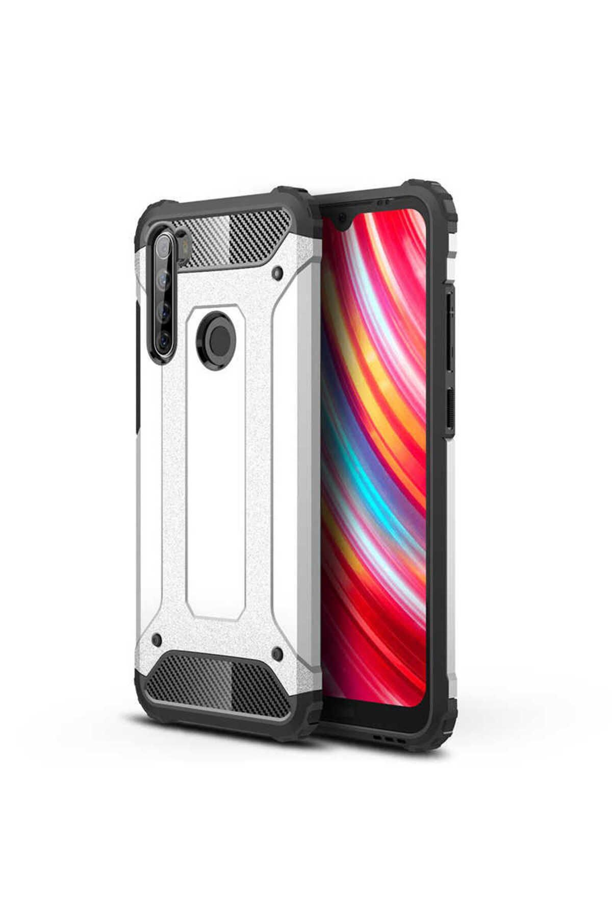 halkhouse Xiaomi Redmi Note 8T Kılıf Zırh Tank Sert Korumalı Silikon Crash Silikon Kapak
