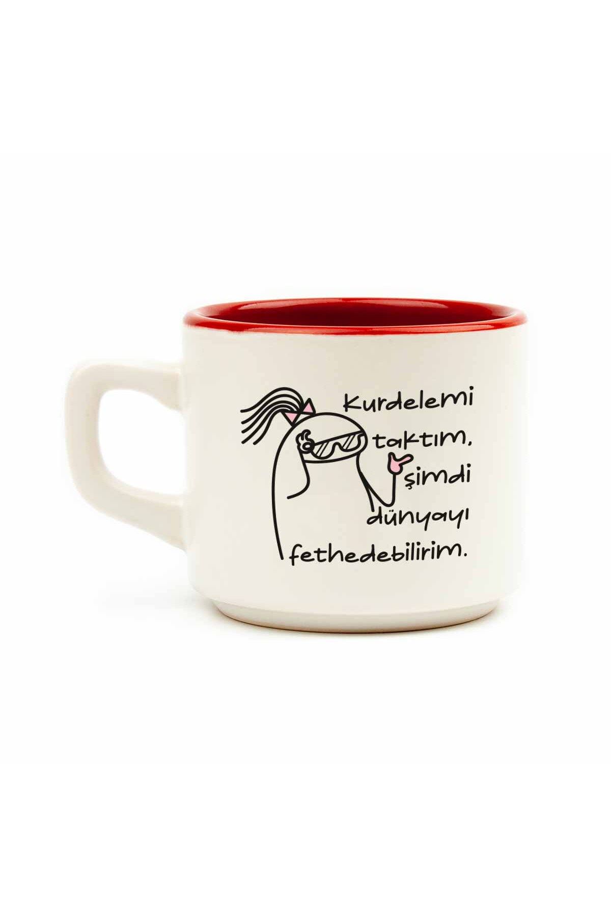 PALTO TASARIM Kurdelemi Taktım, Artık Dünyayı Fethedebilirim. Venüs Kupa - Hediyelik Kupa Fincan Mug