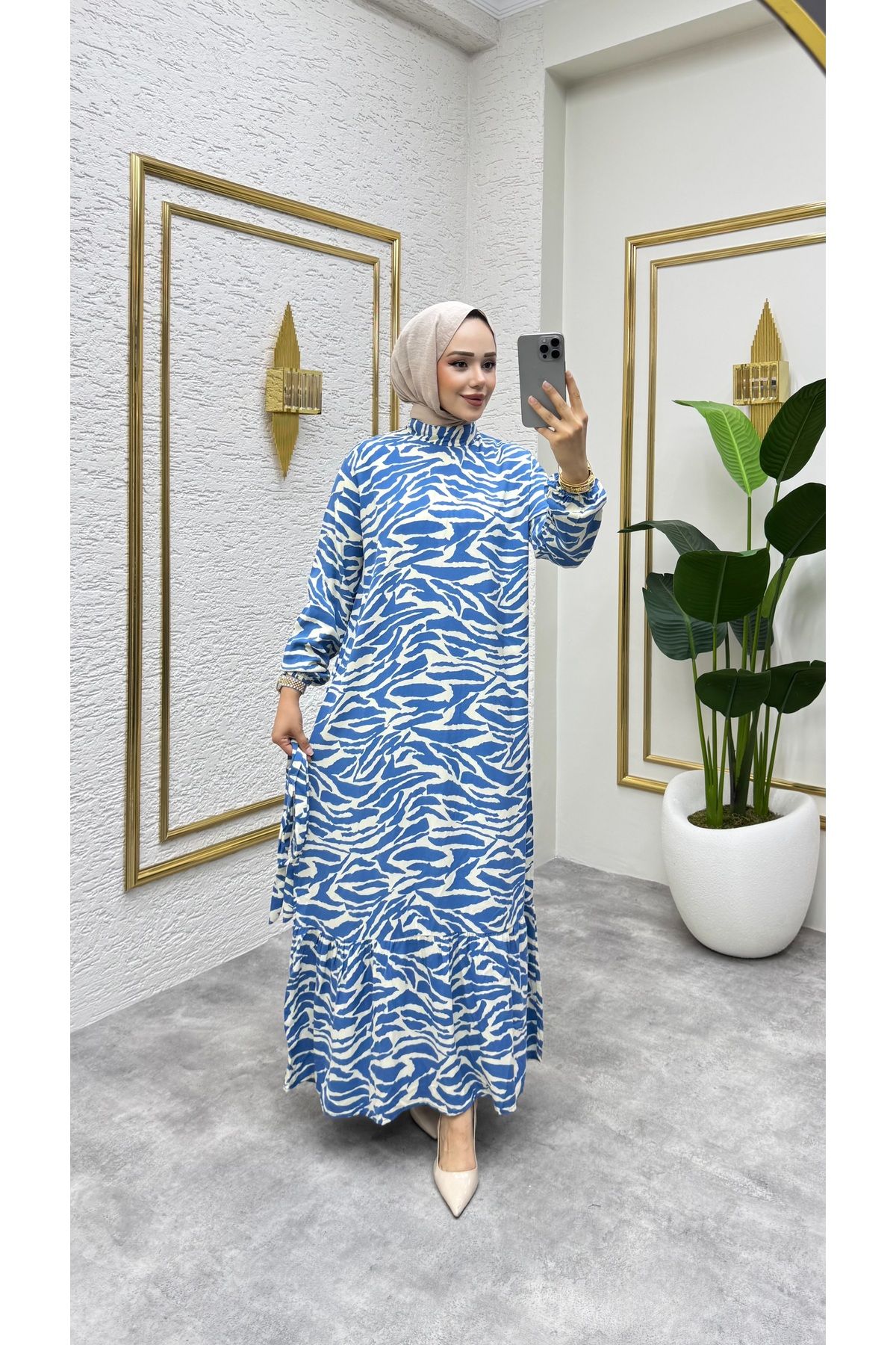 HMZ TESETTÜR ELBİSE ZEBRA