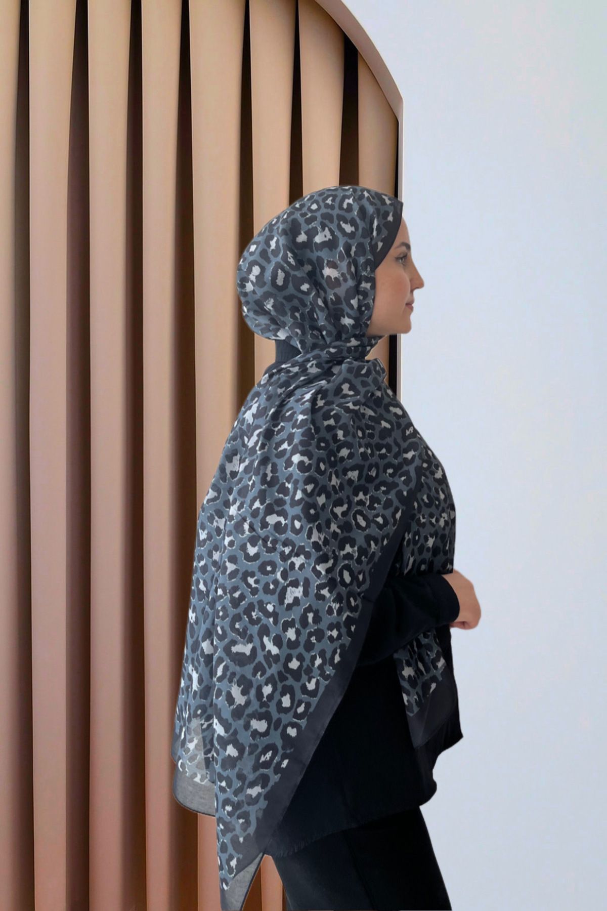 SarQa Scarft Leopar Collection Şal