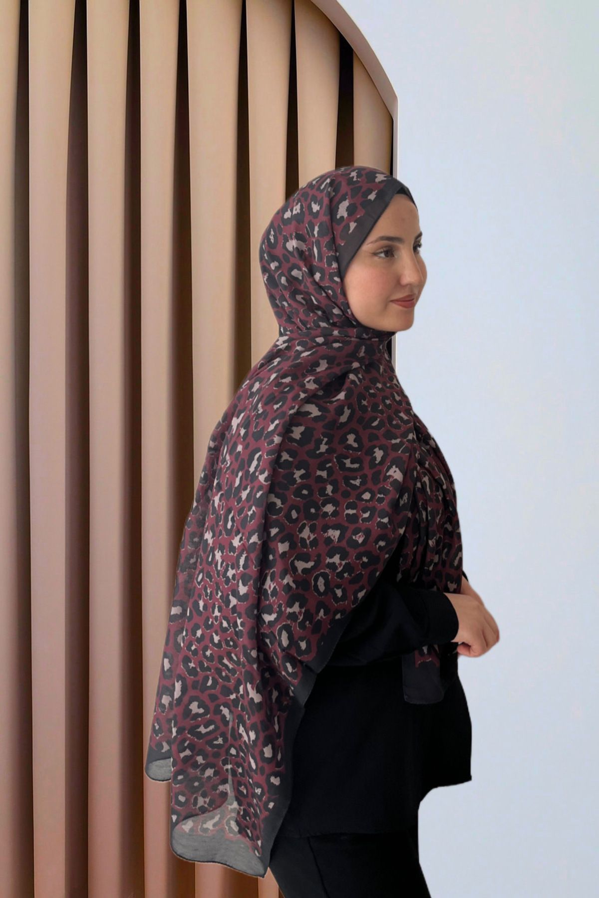 SarQa Scarft Leopar Collection Şal