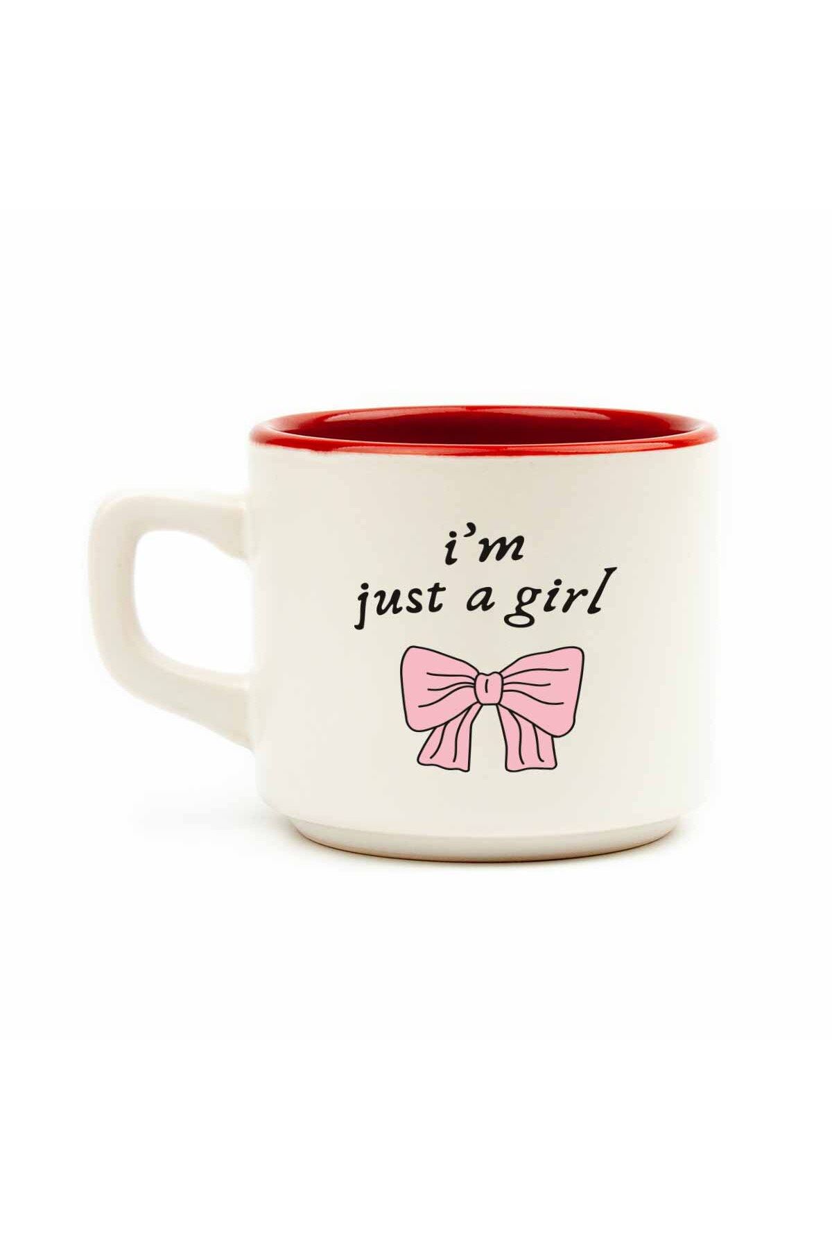 PALTO TASARIM I am Just a Girl! Venüs Kupa - Hediyelik Kupa Fincan Mug