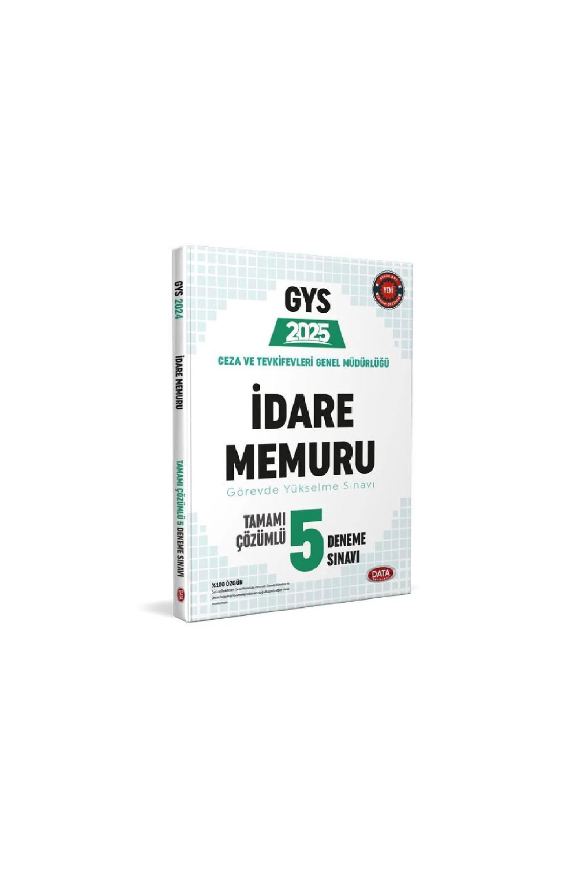 Data Yayınları Ceza ve Tevkifevleri İdare Memuru GYS Tamamı Çözümlü 5 Deneme Sınavı 2025
