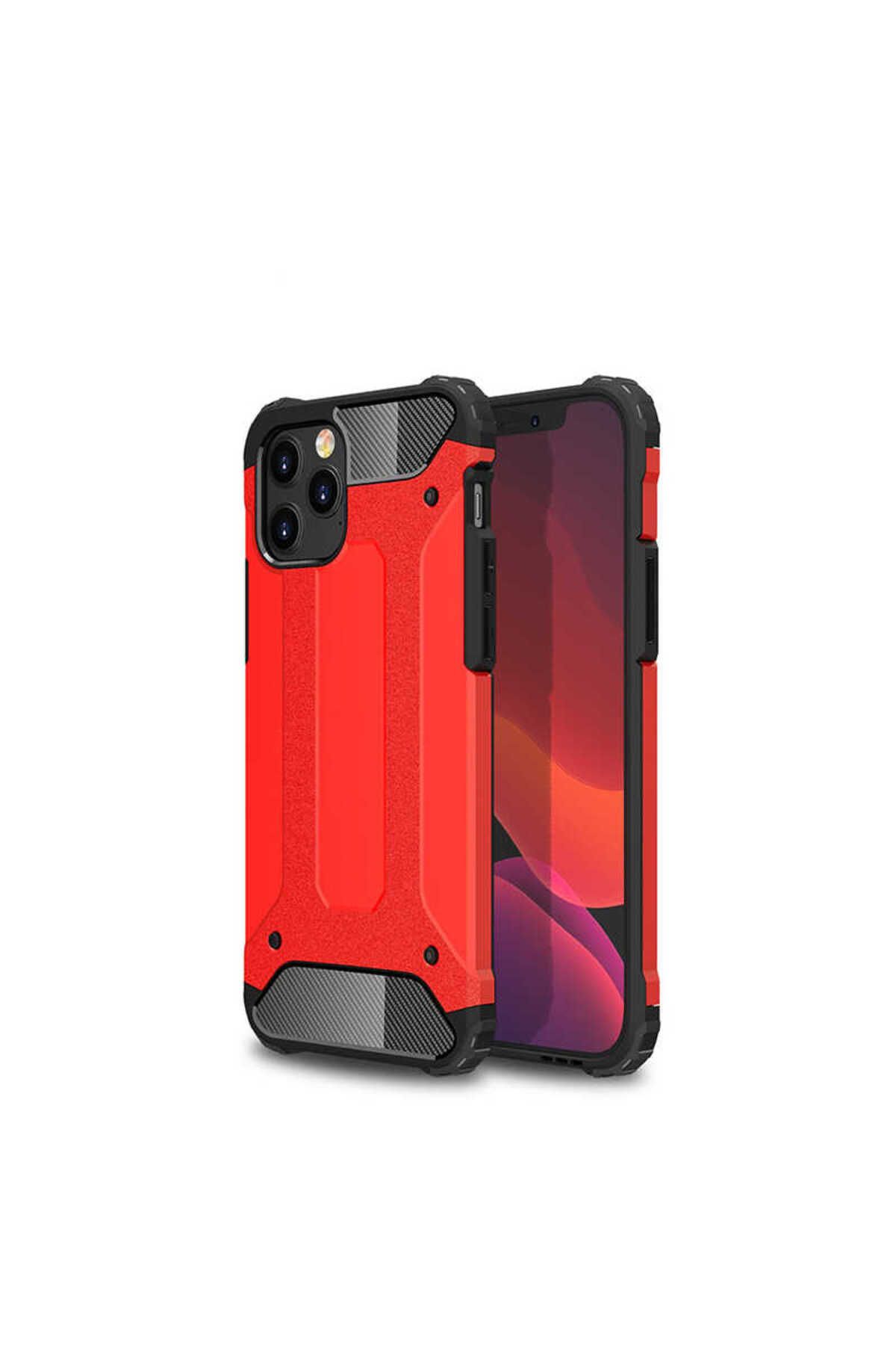 halkhouse Apple iPhone 12 Pro Kılıf Zırh Tank Sert Korumalı Silikon Crash Silikon Kapak