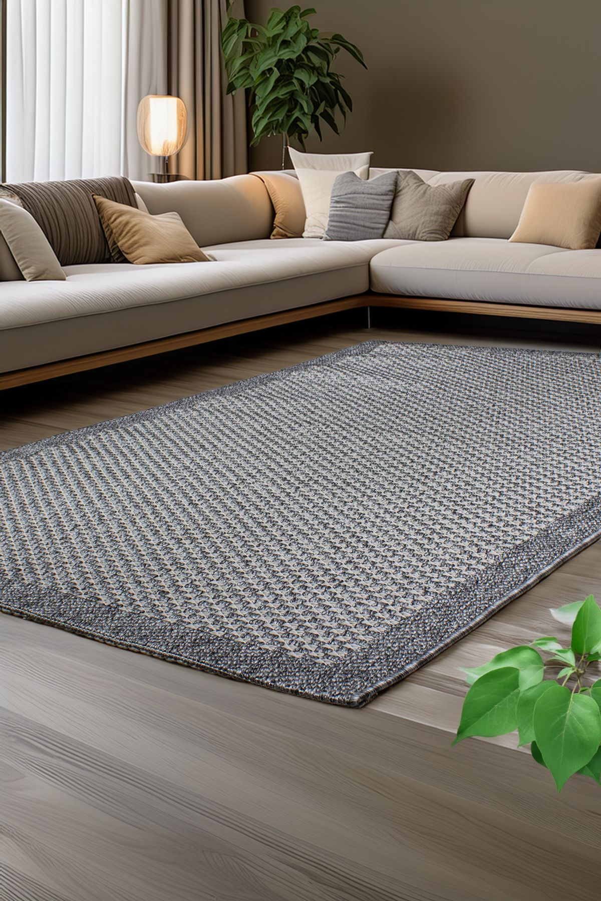 akbel halı & yatak exclusive home design Veranda VN 01 Gri - Modern Mutfak Halısı, Leke Tutmaz İnce Halı