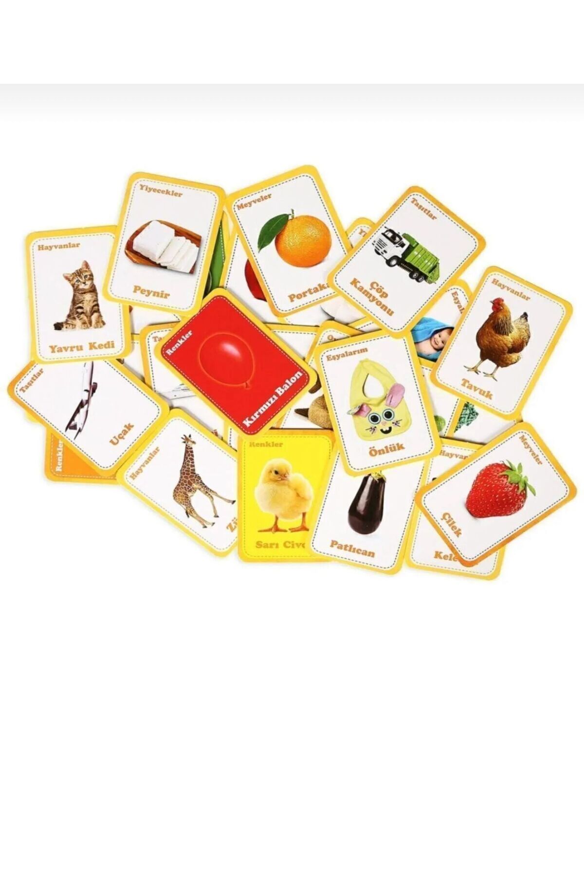 scntoys Flash Cards Ilk 50 Sözcük Bebeğimin Ilk Zeka Kartları 2'li Set Eğitici Bebekler İçin Zeka Kartları fotoğrafı 3 (önizleme)