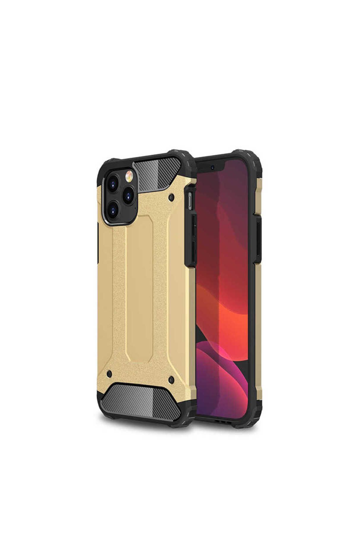 halkhouse Apple iPhone 12 Pro Kılıf Zırh Tank Sert Korumalı Silikon Crash Silikon Kapak