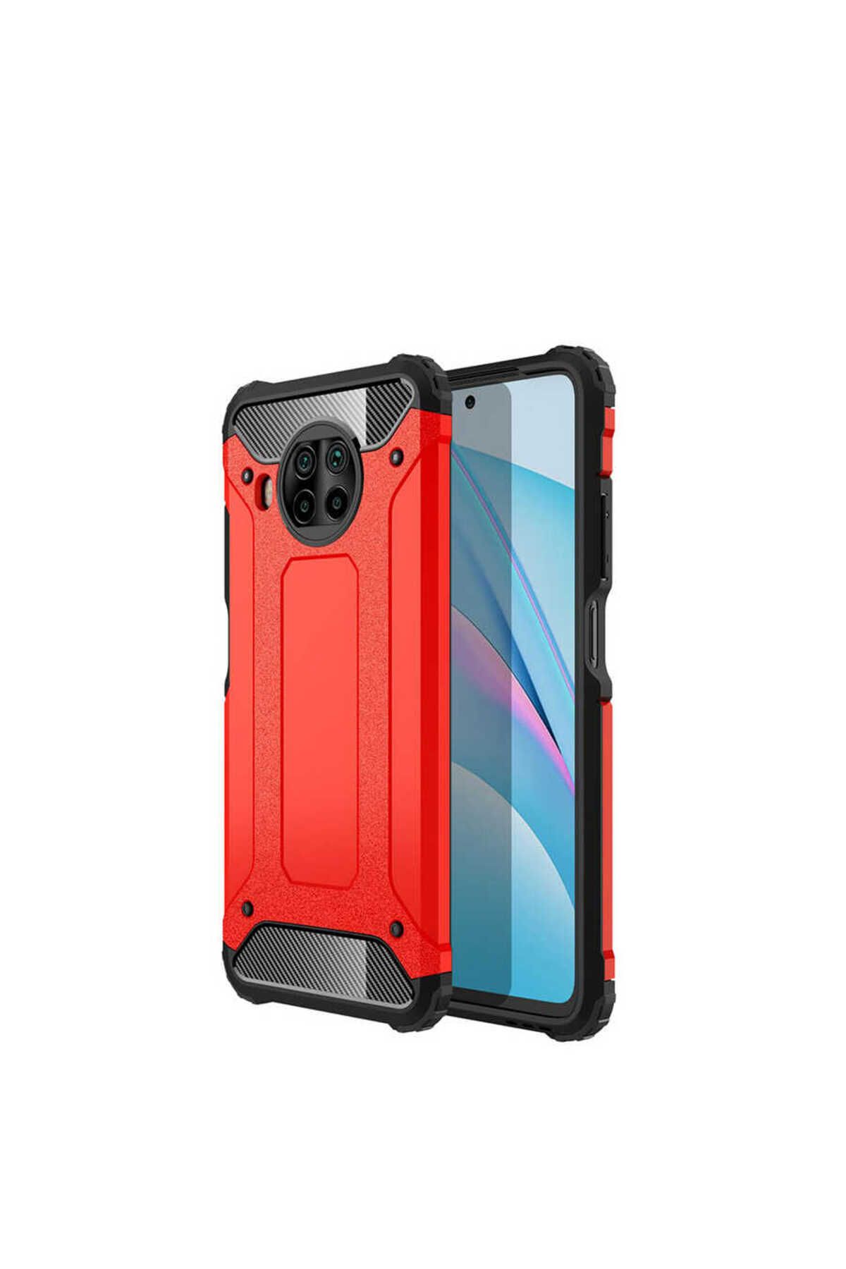 halkhouse Xiaomi Mi 10T Lite 5G Kılıf Zırh Tank Sert Korumalı Silikon Crash Silikon Kapak
