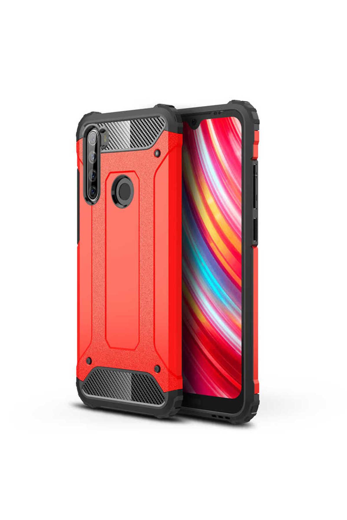 halkhouse Xiaomi Redmi Note 8T Kılıf Zırh Tank Sert Korumalı Silikon Crash Silikon Kapak