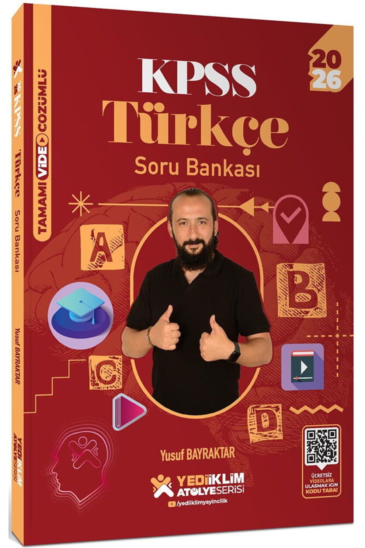 Yediiklim Yayınları 2026 KPSS Atölye Serisi Genel Yetenek Türkçe Tamamı Video Çözümlü Soru Bankası