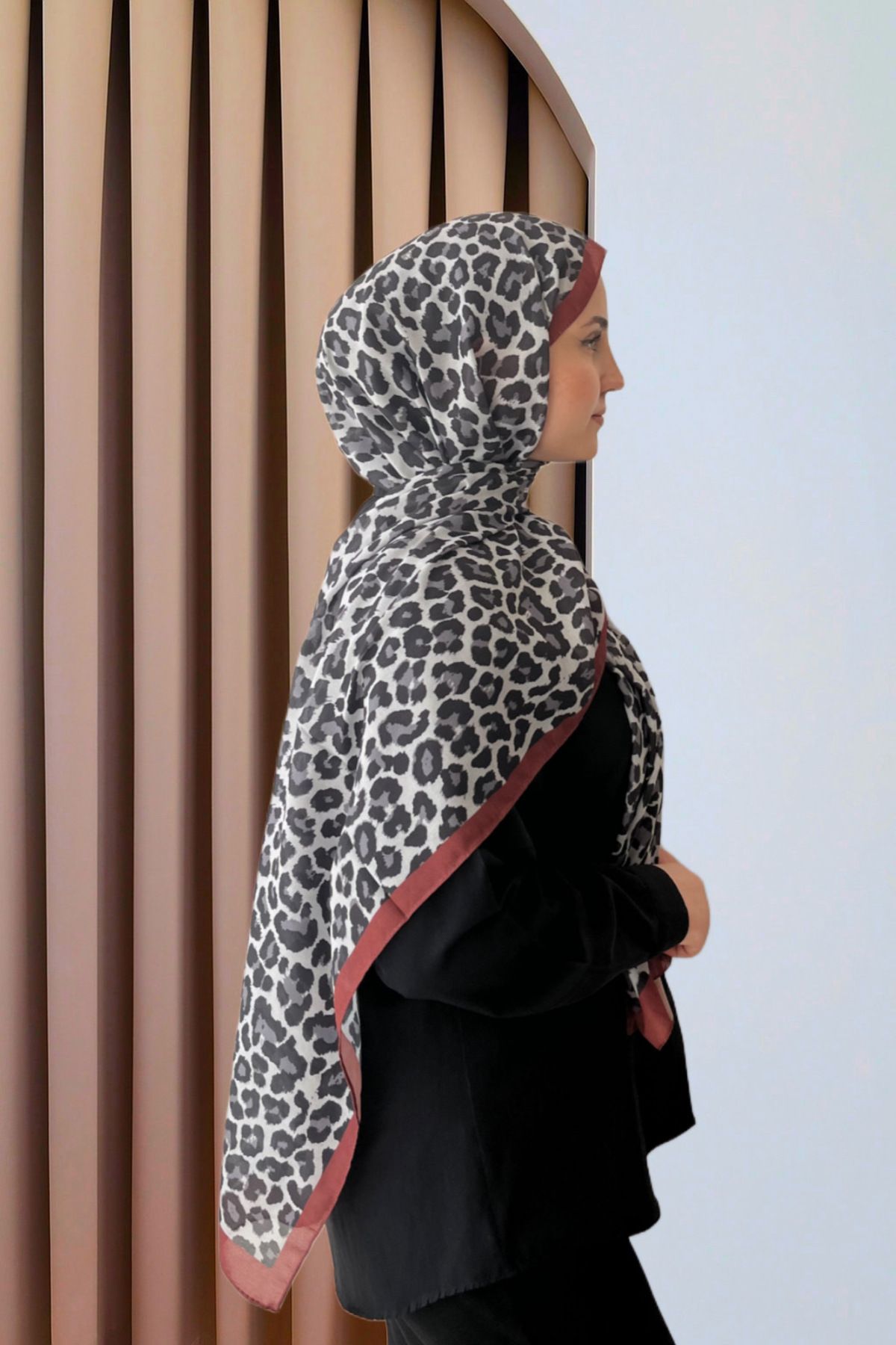 SarQa Scarft Leopar Collection Şal
