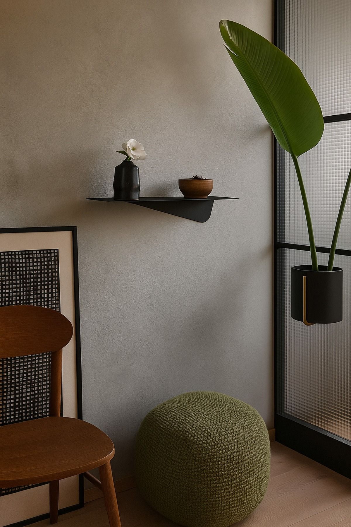 VoomeDesign Duvara Monte Dekoratif Metal Duvar Rafı