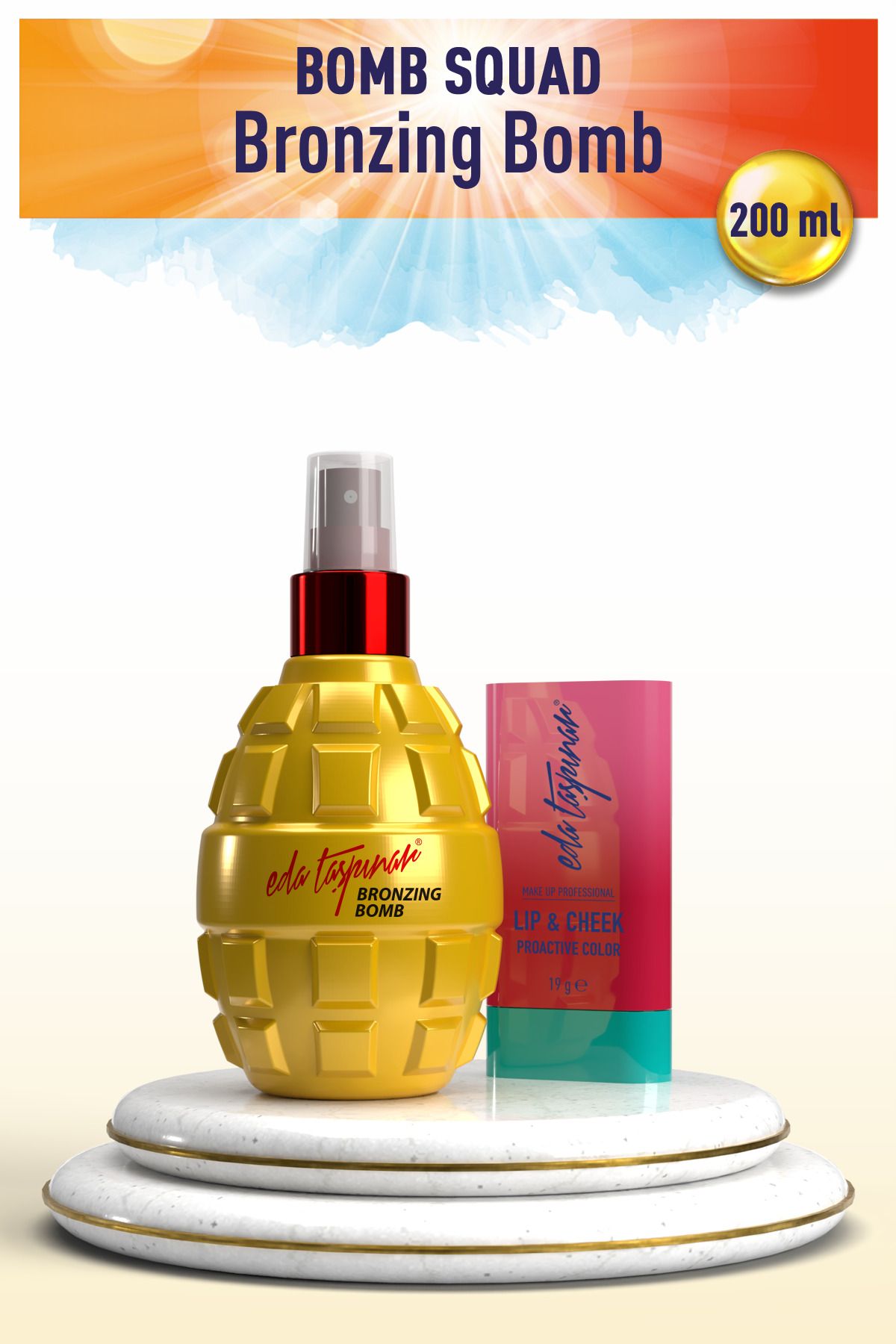 Eda Taşpınar Bronzing Bomb SPF0 200ml - Proactive Color MakeUp Stick