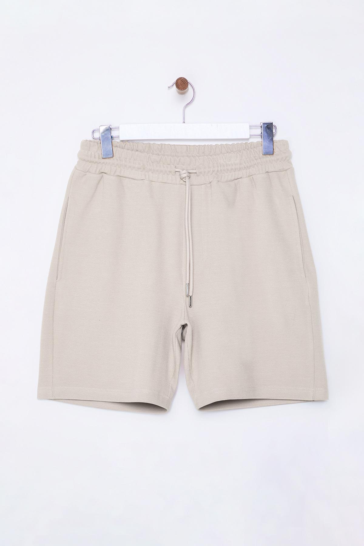 Trendyolmilla  Taş Regular/Normal Kesim Dokulu Şort & Bermuda TMNSS25SR00014 - Görsel 6