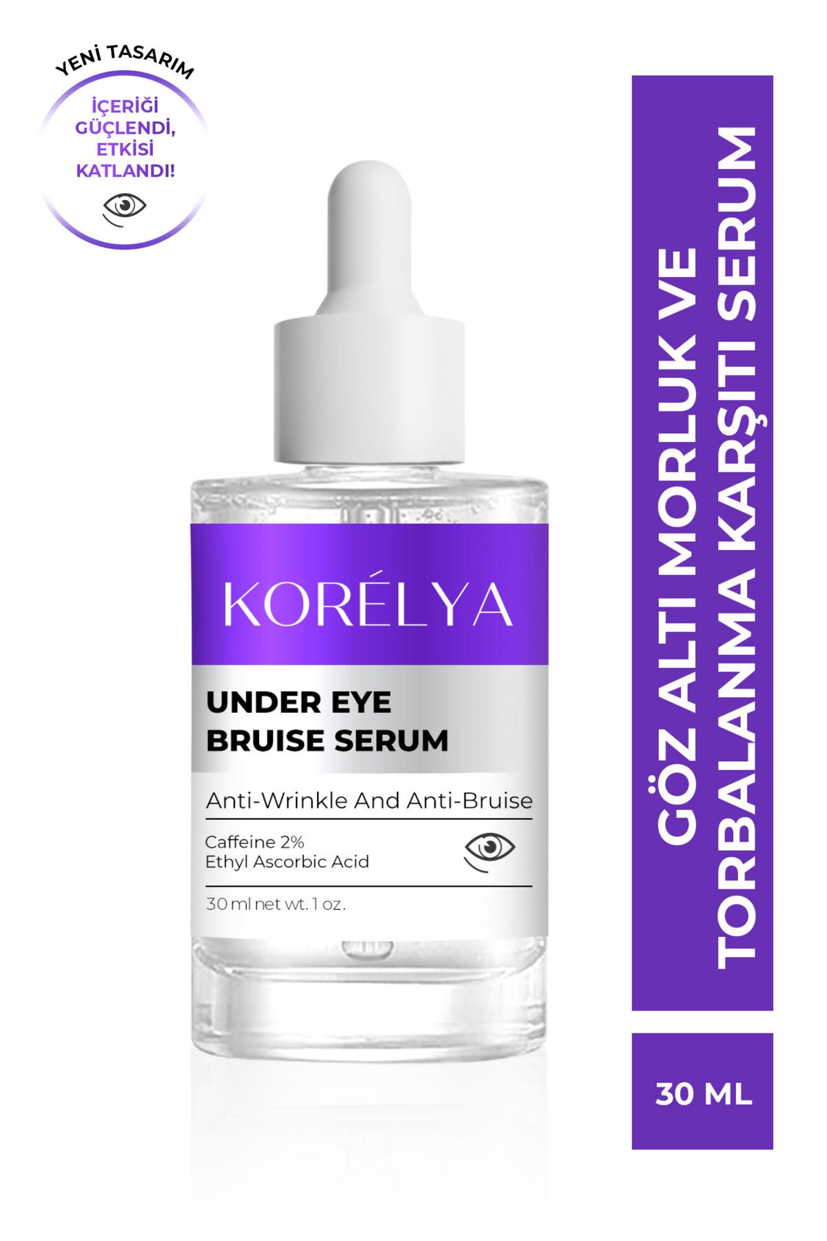 KORELYA Göz Altı Torbalanma, Morluk ve Koyu Halka Karşıtı Serum 30 ml