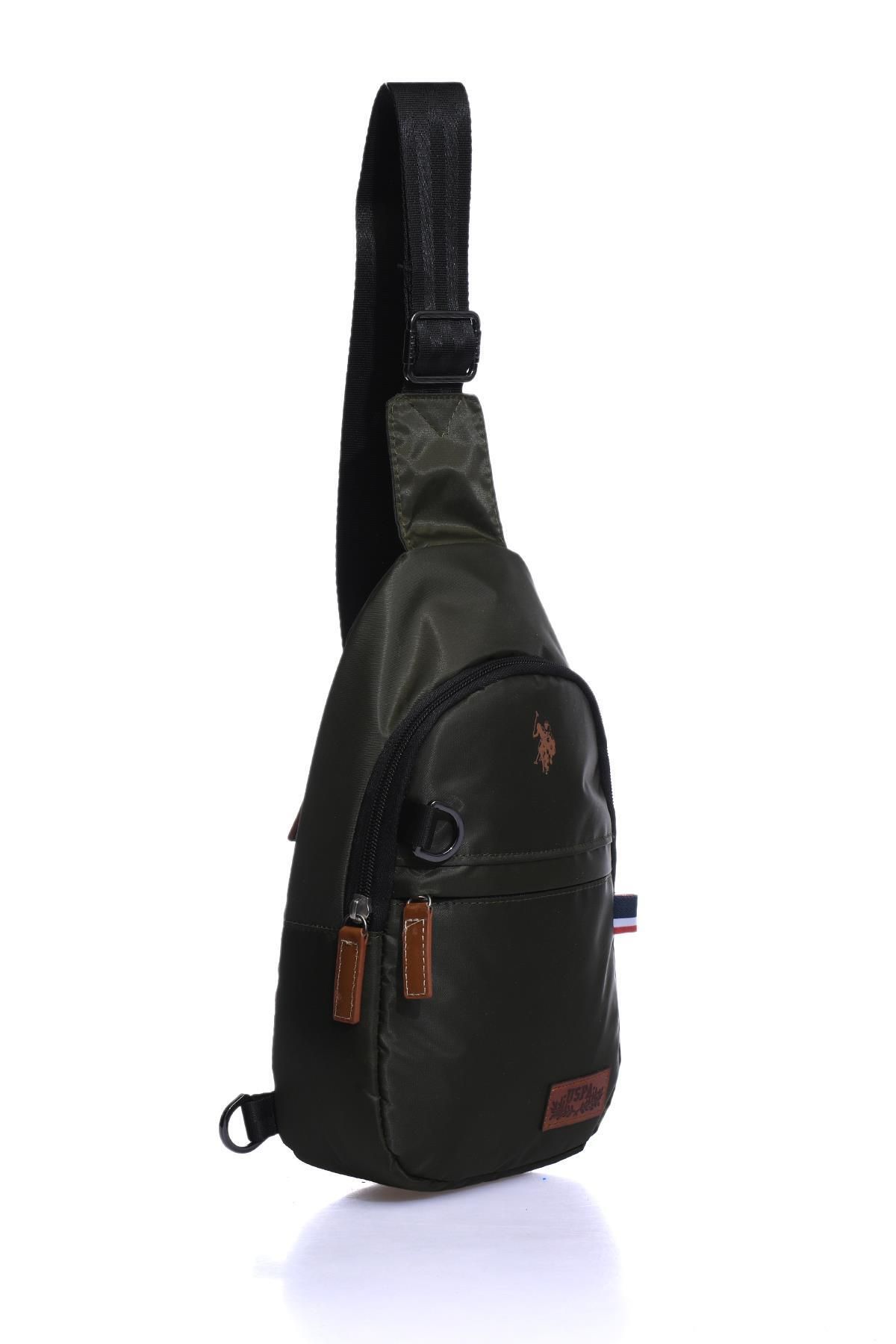 کیف شانه ای سبز مردانه و زنانه PLEXR22463 صلیب پستان یونیسکس کوله پشتی بدن U.S. Polo Assn.