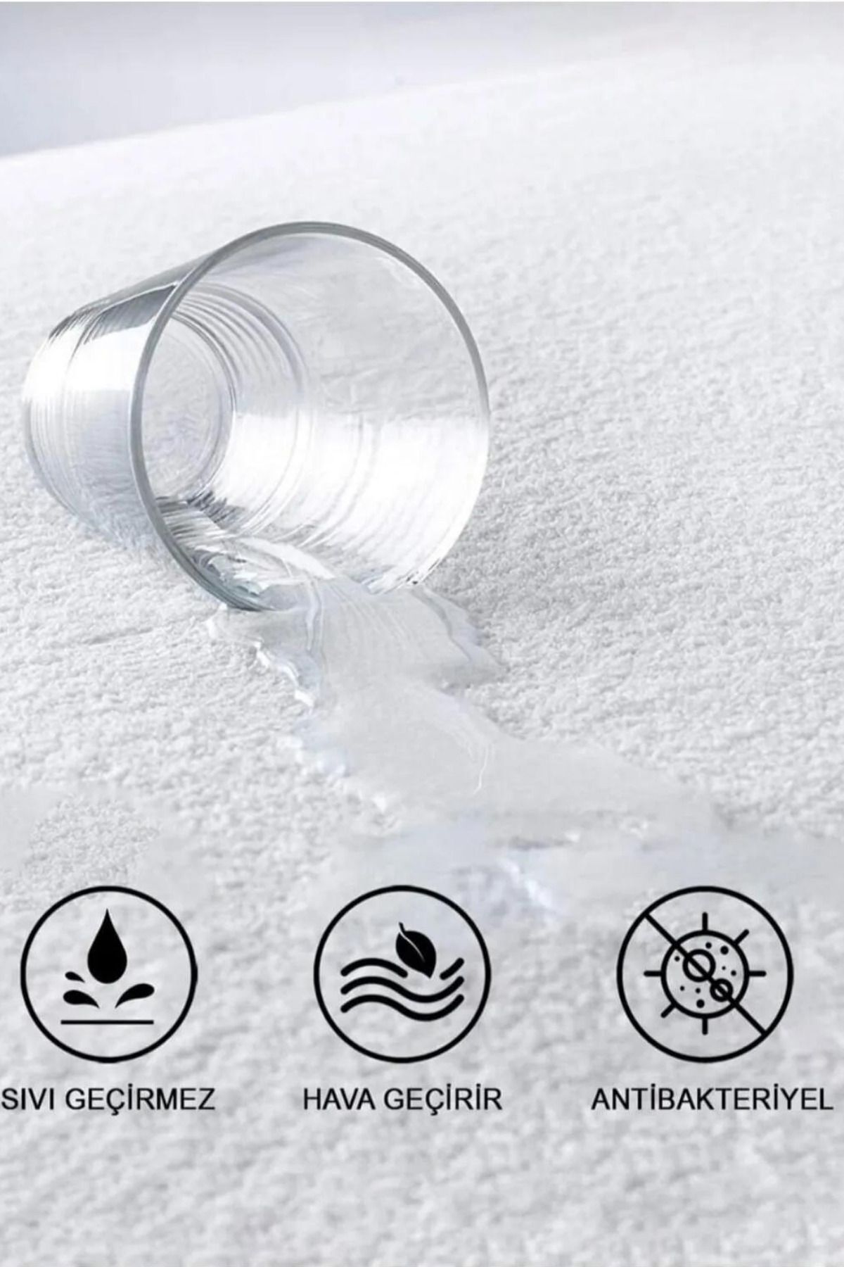 Formeya-100% Baumwolle Ausgestattet Wasser Flüssigkeit Beweis Matratzenschoner Baby-Einzel-Doppel-King-Size-Bettwäsche 3