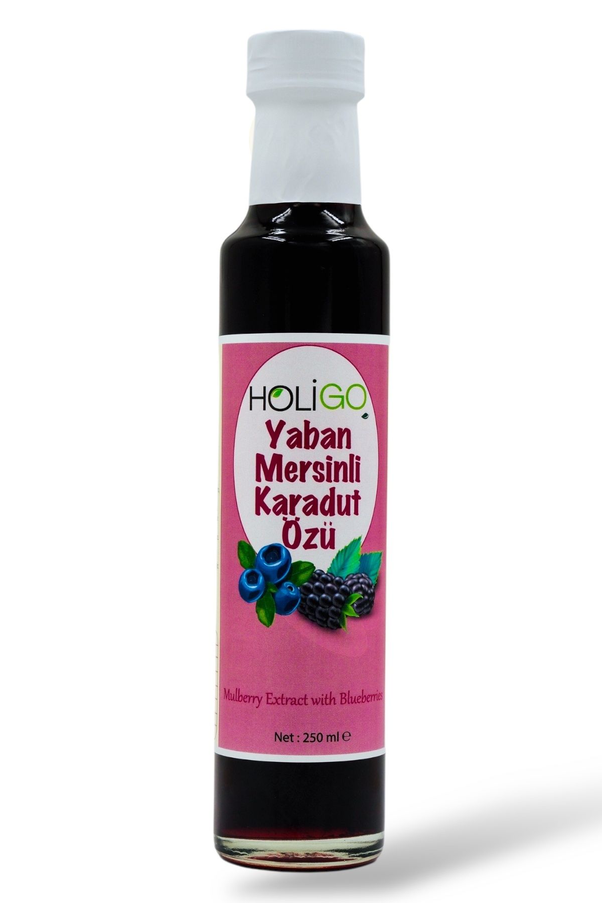 HOLİGO Yaban Mersinli Karadut özü 250ml
