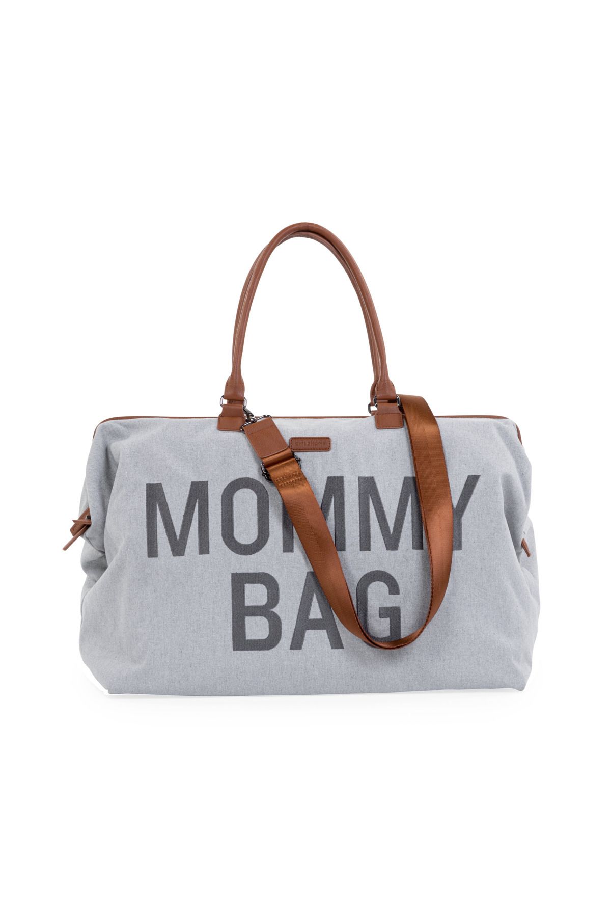 CHILDHOME Mommy Bag Çanta, Kanvas Gri