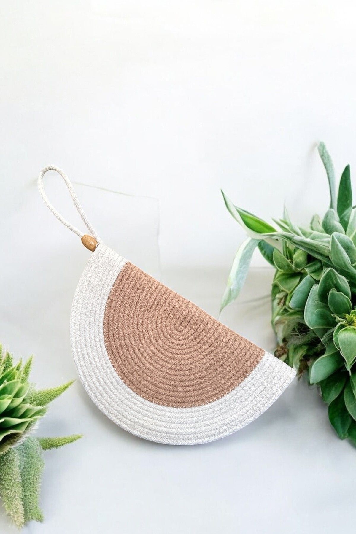 mom girl atelier Kadın İki Renkli Clutch Çanta