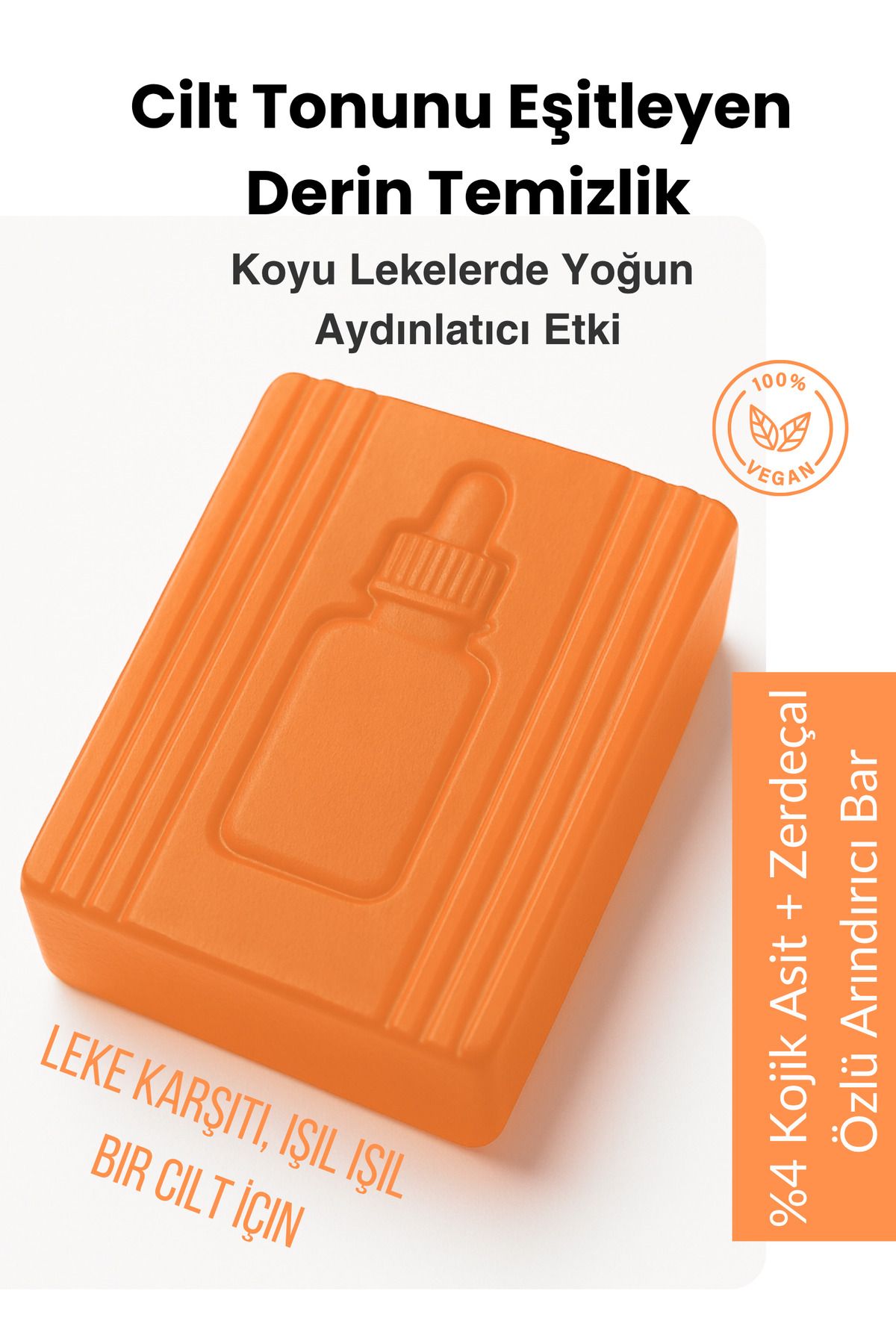 SOAVİE %100 Doğal Kojik Asit Sabunu – Leke, Akne ve Güneş İzi Karşıtı Etki