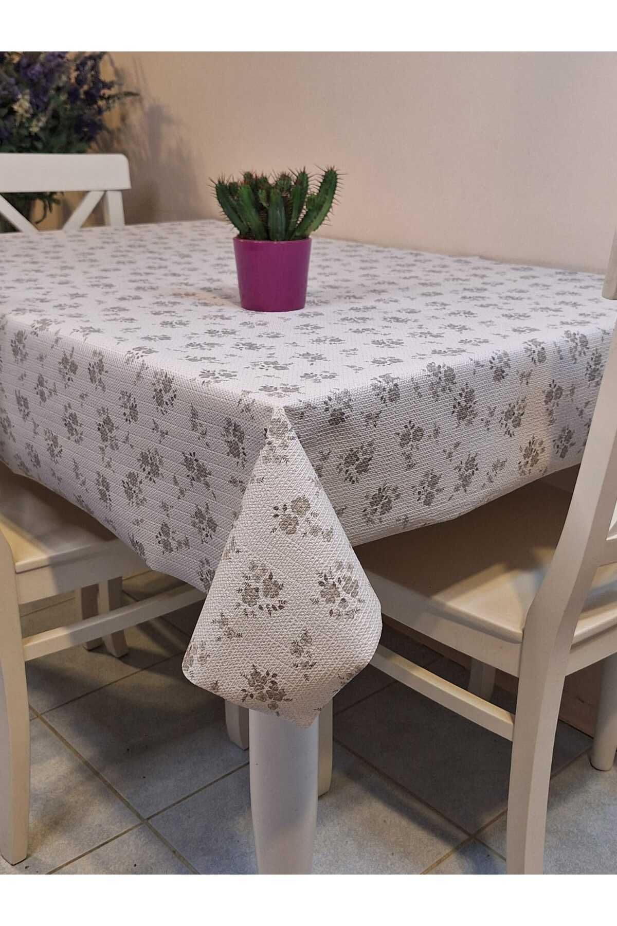 Başak Ev Tekstili KAYDIRMAZ TABANLI PVC MUŞAMBA - DESENLİ SİLİNEBİLİR MASA ÖRTÜSÜ