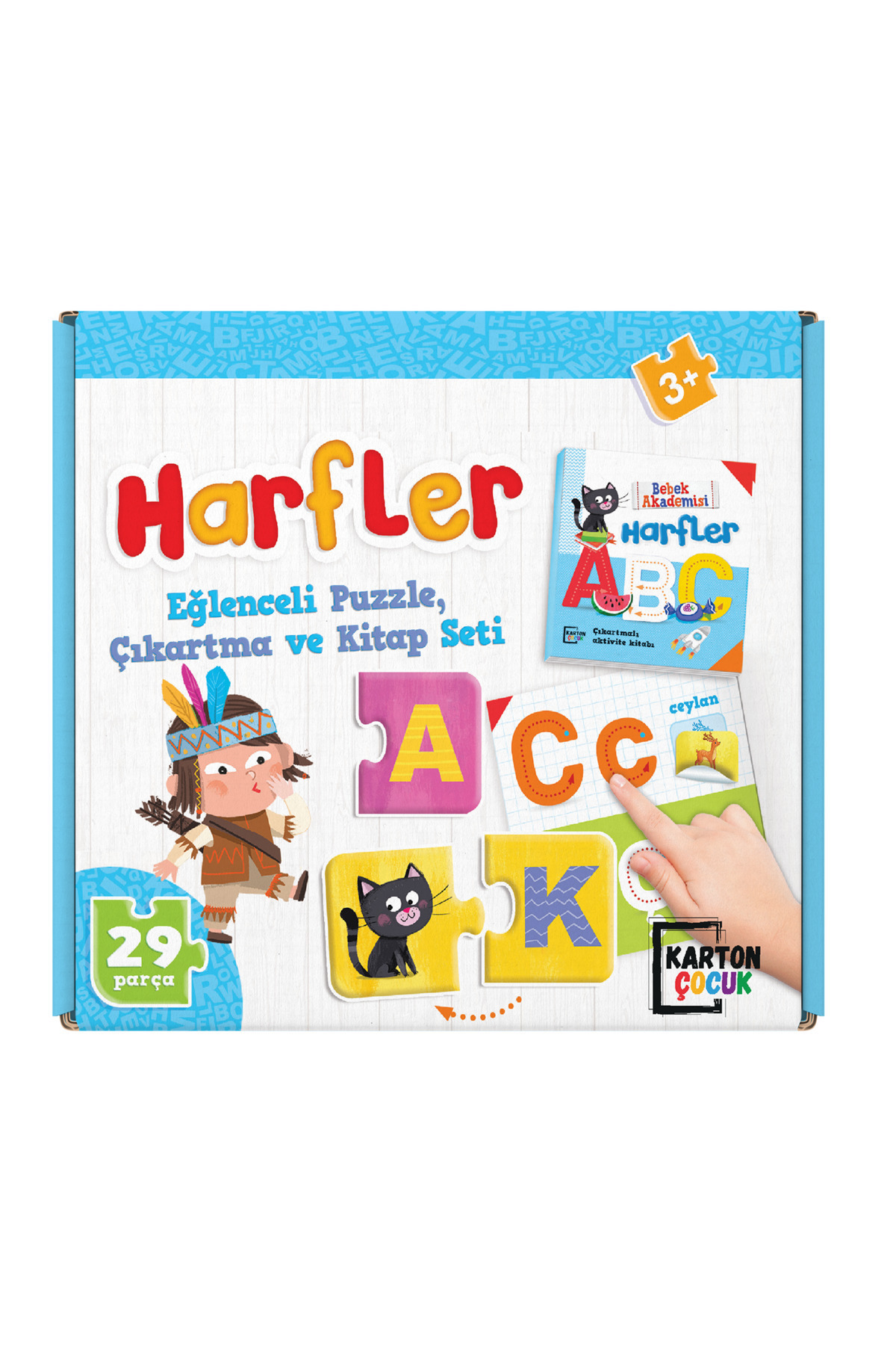 Dikkat Atölyesi Yayınları Harfler Puzzle 28 Parça (PUZZLE STİCKERLI HARFLER ETKİNLİK KİTABI) fotoğrafı 5 (önizleme)