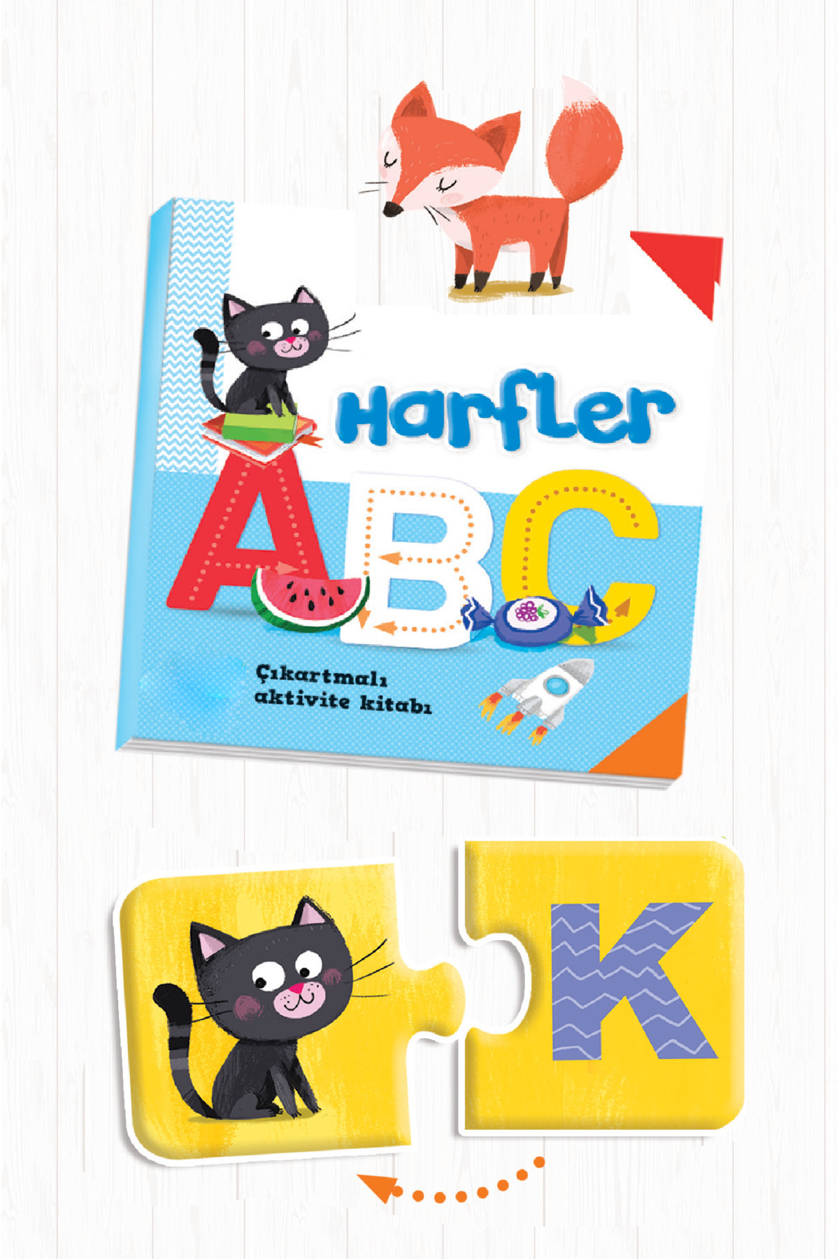 Dikkat Atölyesi Yayınları Harfler Puzzle 28 Parça (PUZZLE STİCKERLI HARFLER ETKİNLİK KİTABI) fotoğrafı 3 (önizleme)