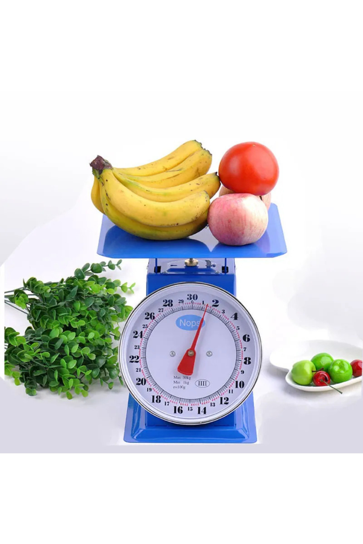 ميزان مطبخ ميكانيكي مع وعاء من الفولاذ المقاوم للصدأ - سعة 20 كجم، دقة عالية، سهل الاستخدام