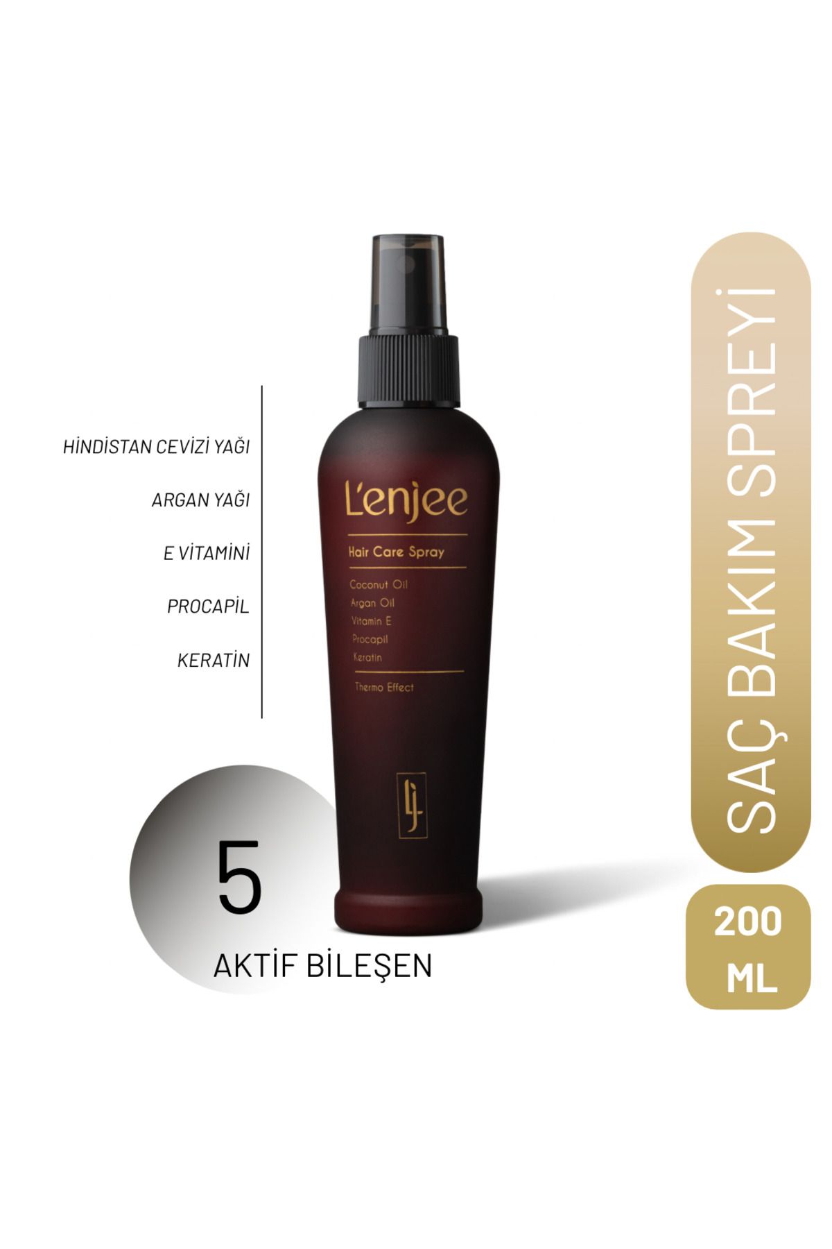 L'enjee Güçlendirici Canlandırıcı Saç Bakım Spreyi | Hair Care Spray (Keratin, Procapil, Vit. E)