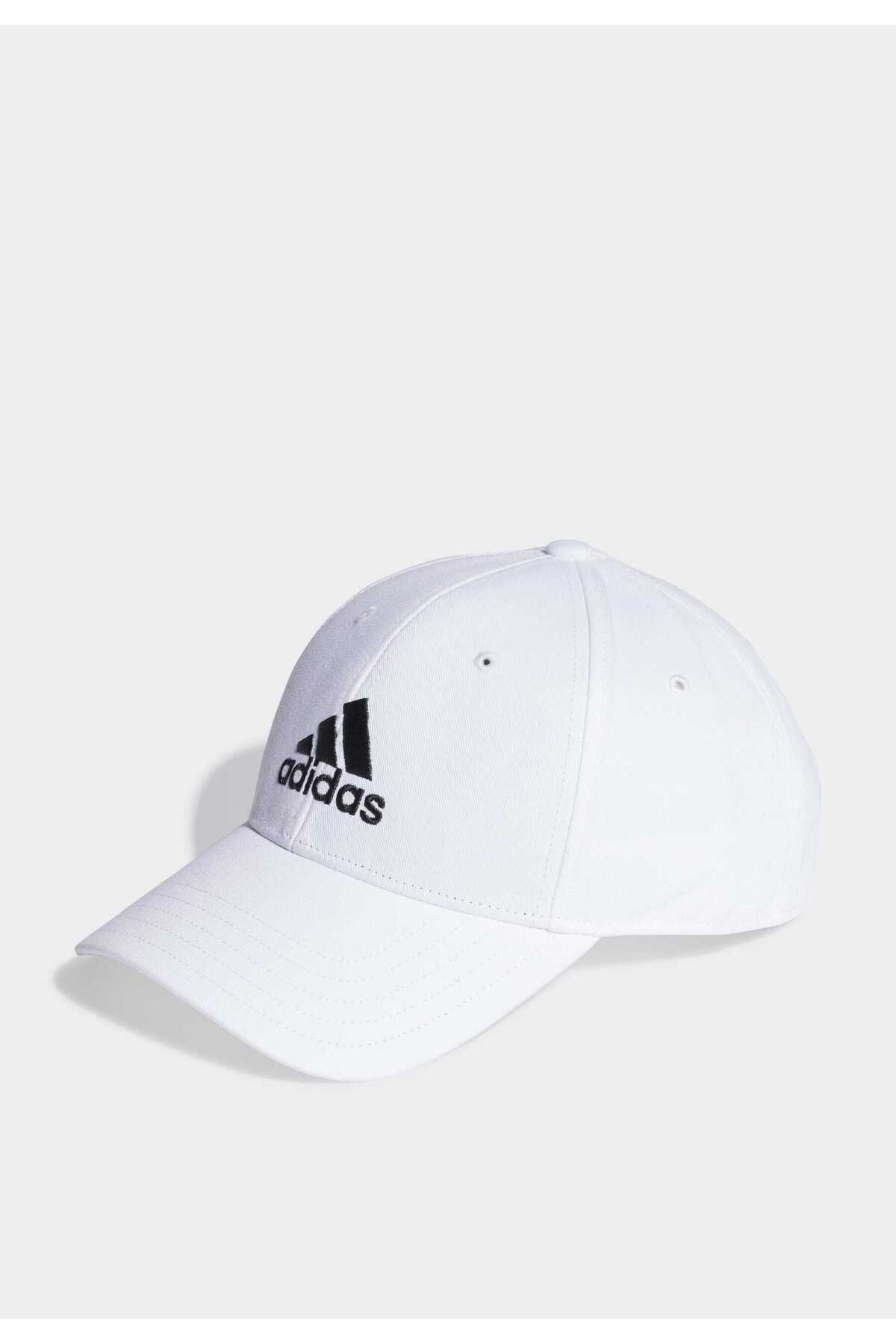 کلاه سفید مردانه و زنانه بیس بال پنبه ای adidas